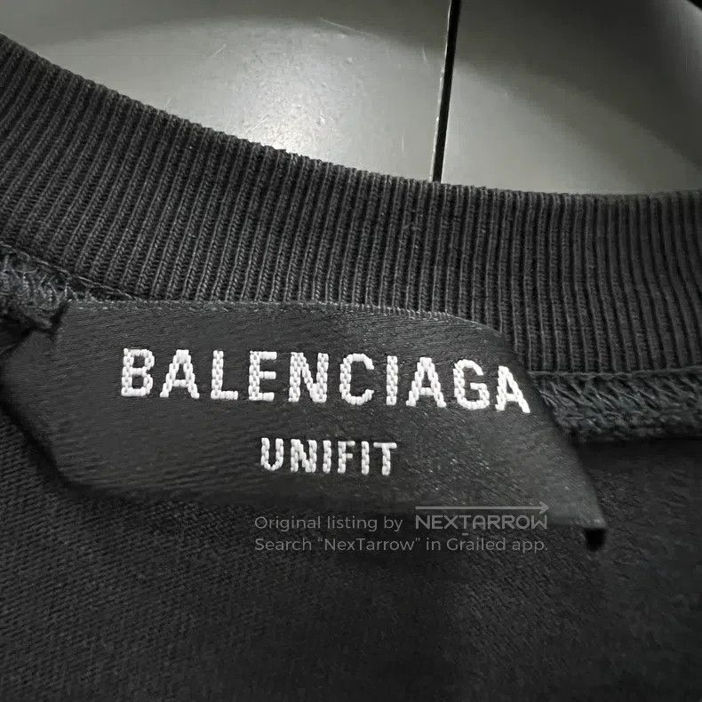 Balenciaga Balenciaga Distressed Flame Logo Short Sleeve - XS Size US XS / EU 42 / 0 - 3 Thumbnail