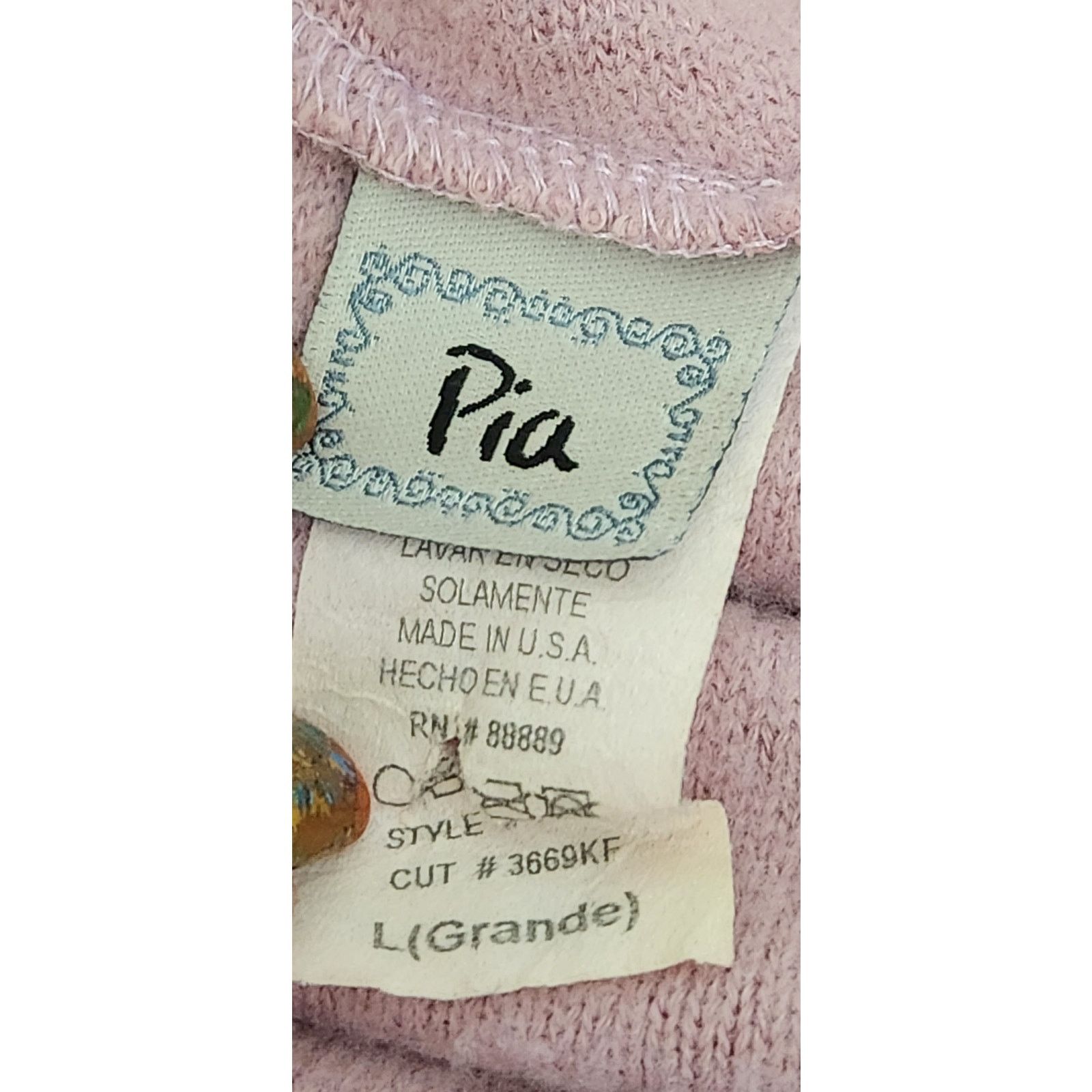Other Pia Dusty Rose Cowl Neck Sleeveless Top Large Soft Fuzzy Size L / US 10 / IT 46 - 3 Thumbnail