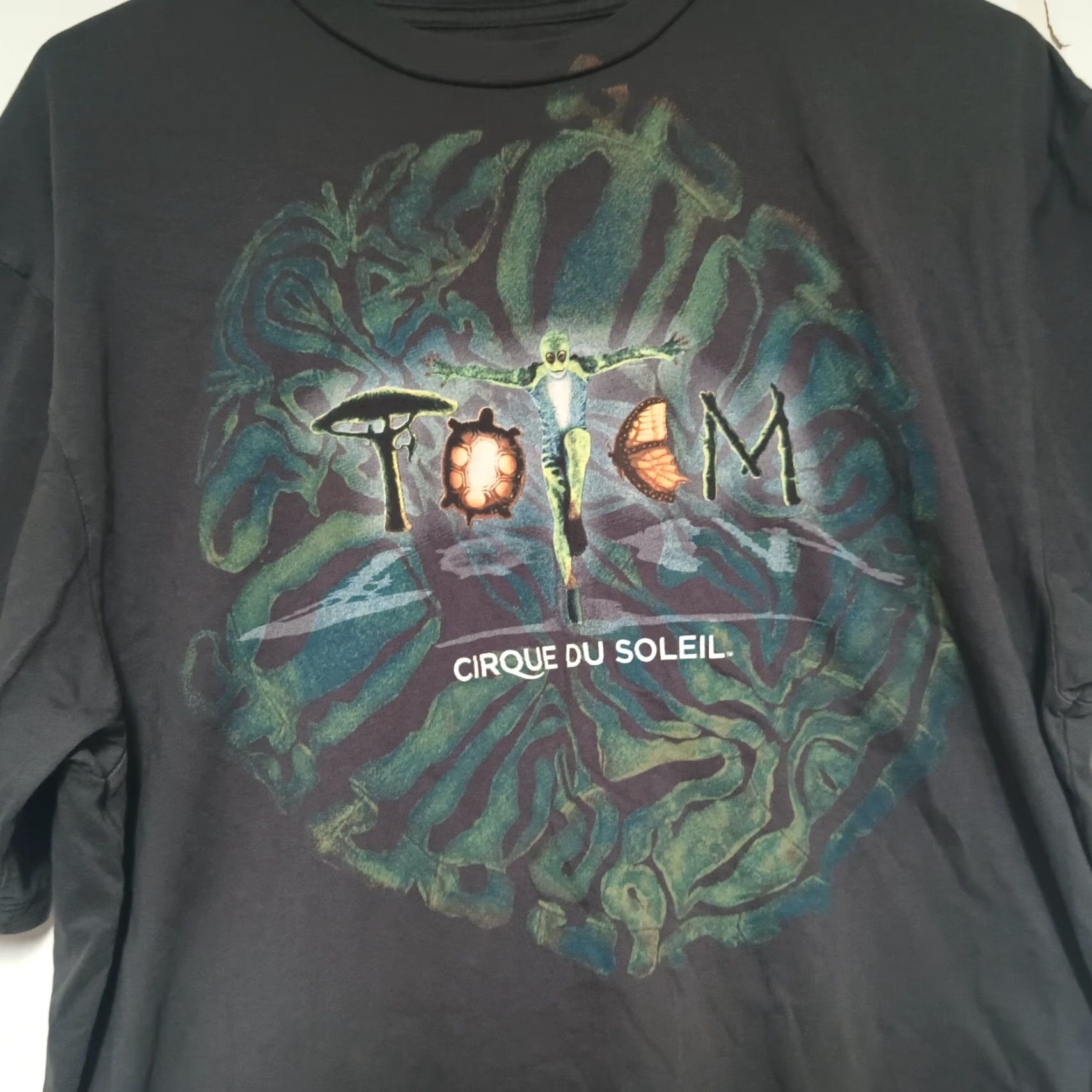 Vintage Cirque du Soleil Totem T-Shirt XL Men Green Short Sleeve Modern 2000s Size US XL / EU 56 / 4 - 3 Thumbnail