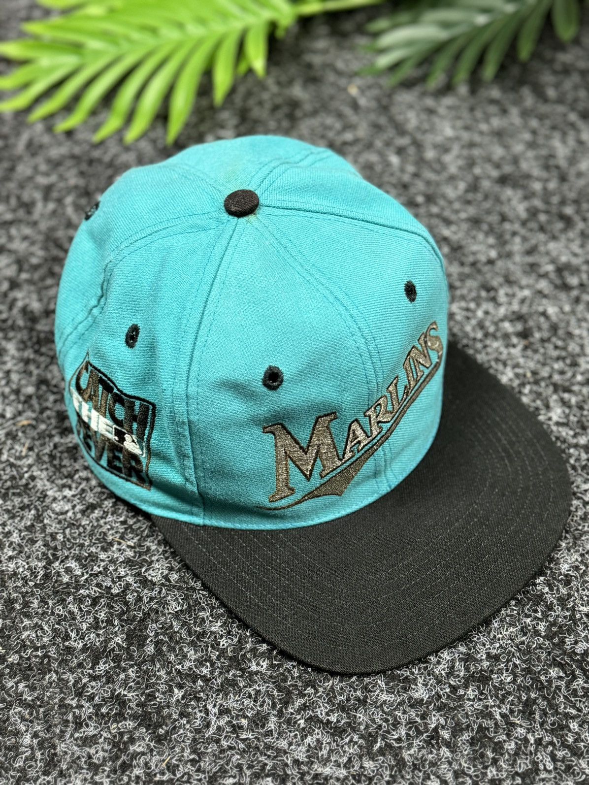 Vintage Marlins 🧢 cap vintage fish 🐟 Size ONE SIZE - 2 Thumbnail