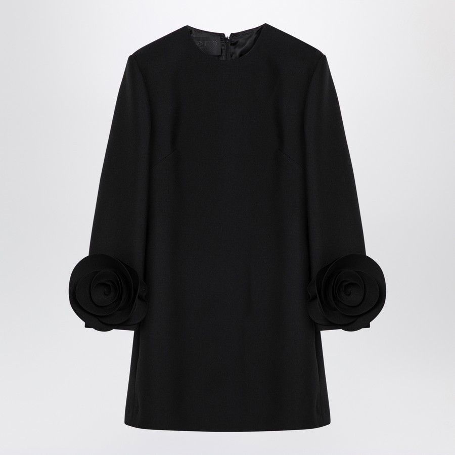 Valentino o1d2blof1024 Mini Dress in Black Size XS / US 0-2 / IT 36-38 - 1 Thumbnail