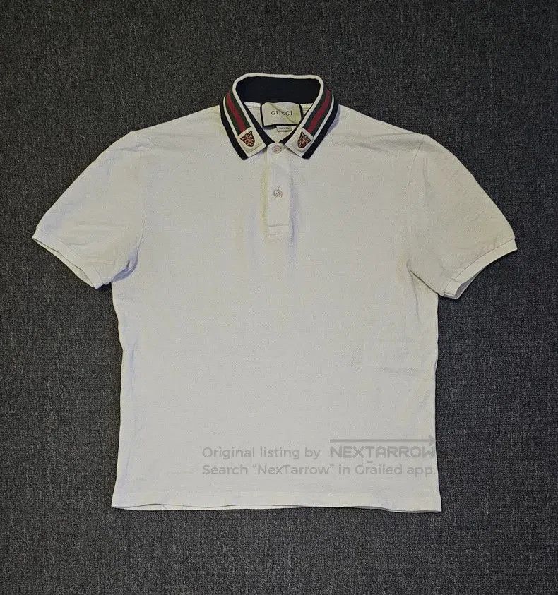 Gucci Gucci White Short Sleeve Polo Shirt. Size US M / EU 48-50 / 2 - 1 Thumbnail