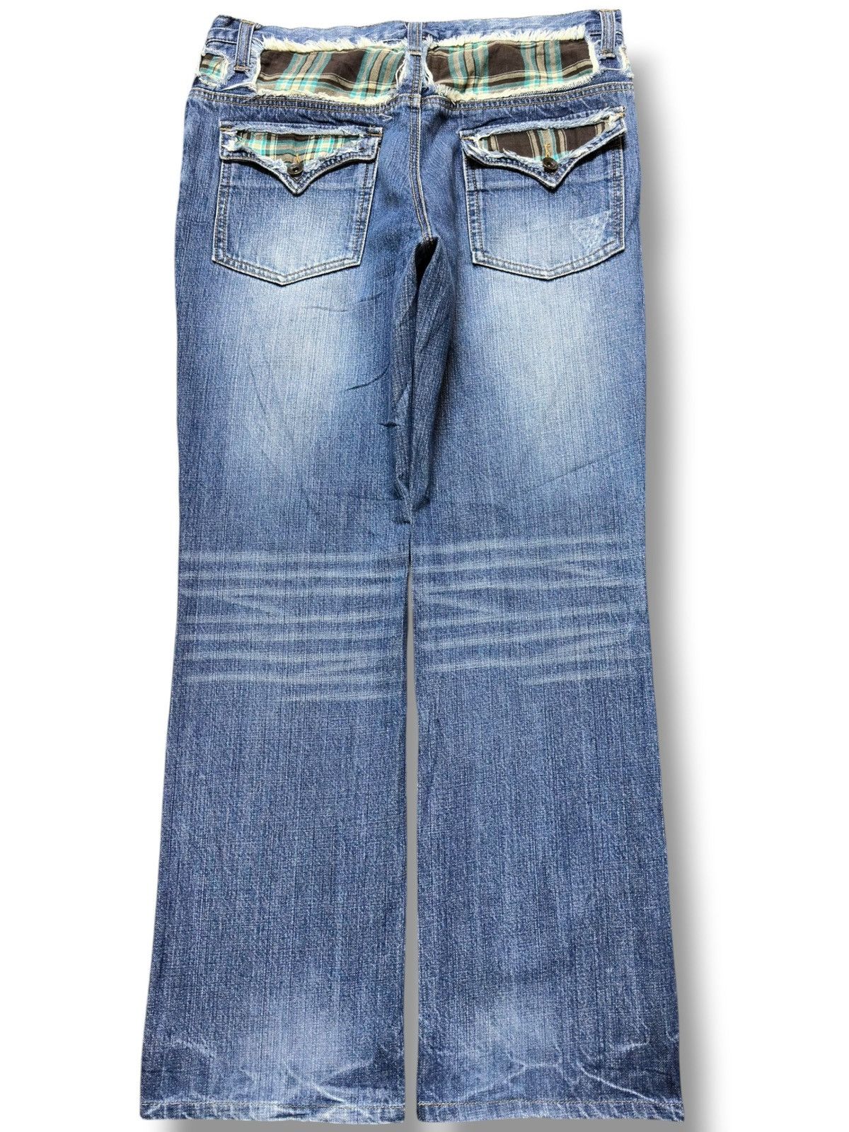 Life's a Beach Vintage Beach Sound Sashiko Patchwork Denim Size US 32 / EU 48 - 4 Thumbnail