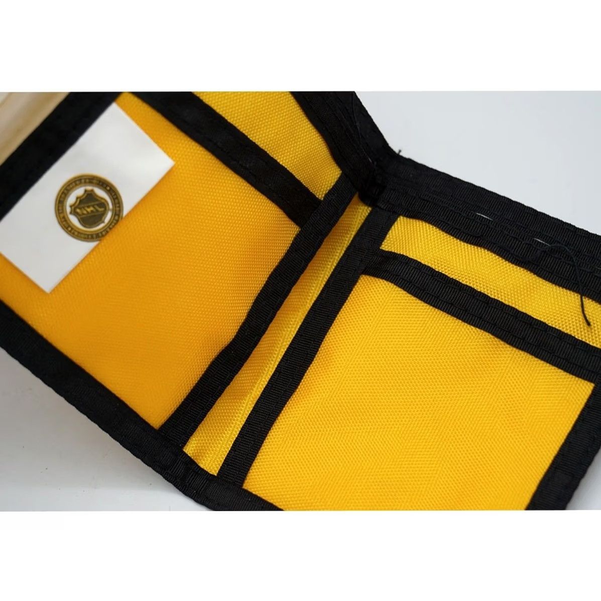 NHL NHL Pittsburgh Penguins Hockey Wallet 1993 Canvas Hook & Loop Black Size ONE SIZE - 7 Thumbnail