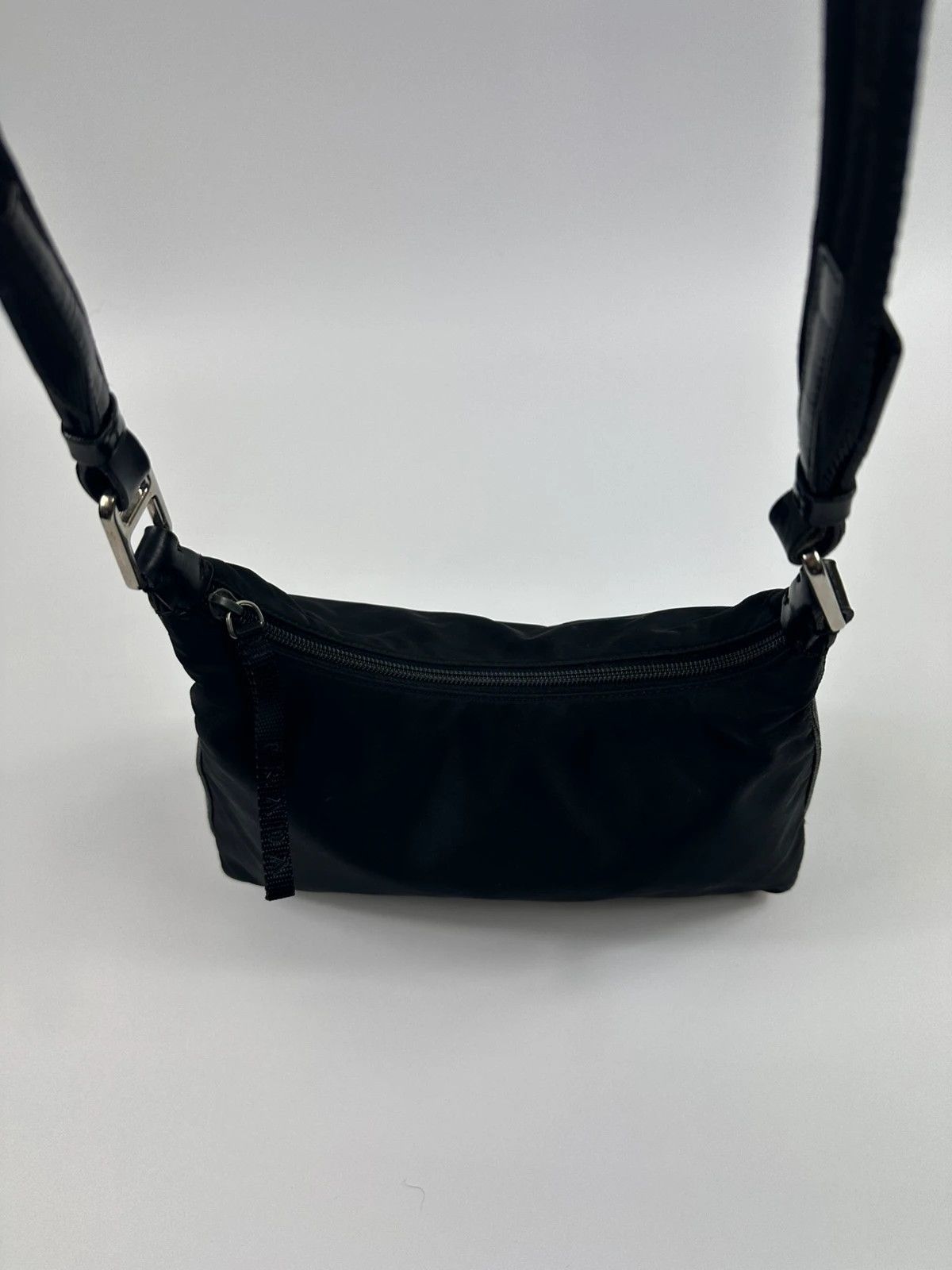 Prada Prada Milano FW99 Black Leather & Nylon Shoulder Bag Size ONE SIZE - 2 Thumbnail