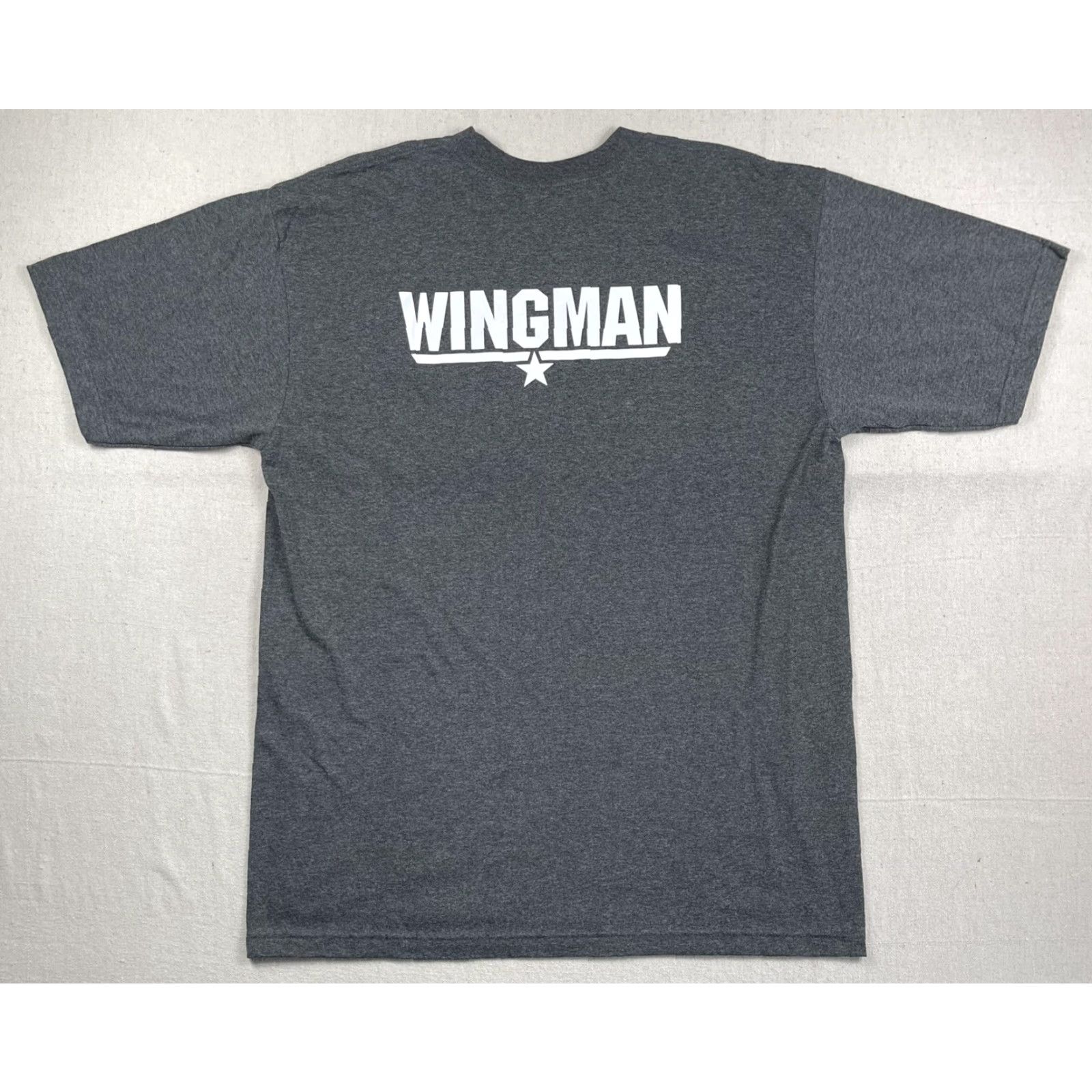 Vintage VINTAGE Cygnus Top Gun T-Shirt XL Men Gray Crew Neck Short Sleeve Logo Graphic 2000s Military American Maverick 2004 Paramount Wingman Movie Promo Size US XL / EU 56 / 4 - 2 Thumbnail
