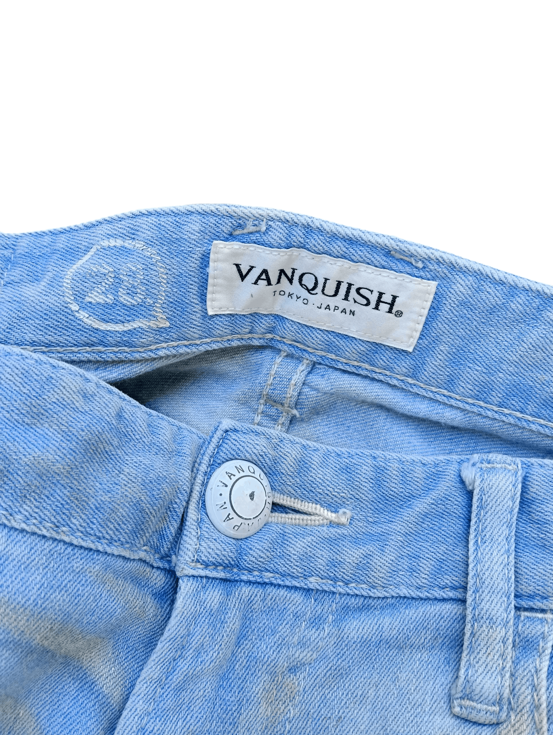 Vanquish Skinny Japanese Brand Vanquish Whiskers Faded Jeans E249 Size US 30 / EU 46 - 7 Thumbnail