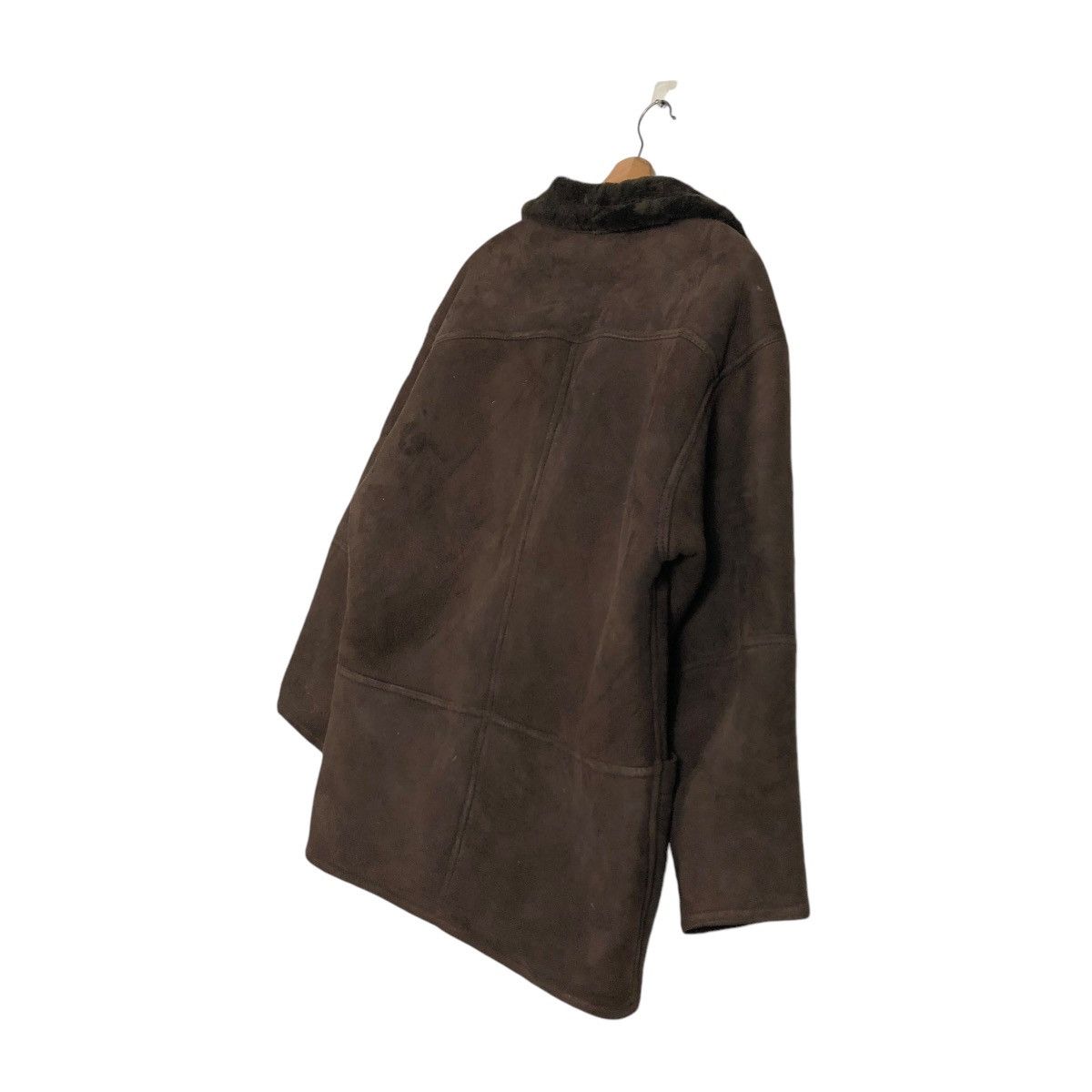Vintage 🔥VINTAGE SHEARLING LEATHER JACKET FUR BLANKET ITALY TEODEM Size US L / EU 52-54 / 3 - 12 Thumbnail