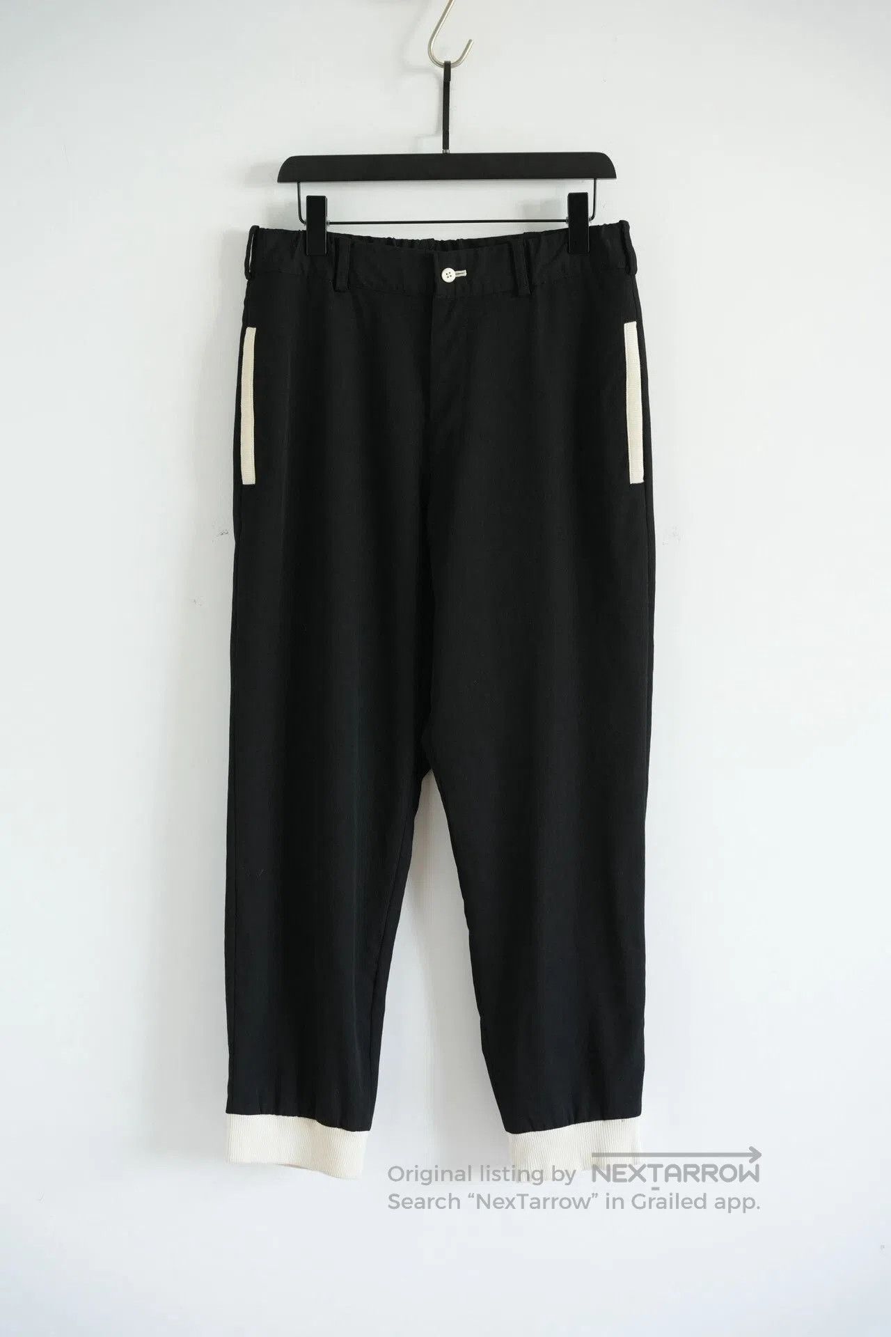 Yohji Yamamoto Yohji Yamamoto Black Wool Pants. Size US 30 / EU 46 - 1 Thumbnail