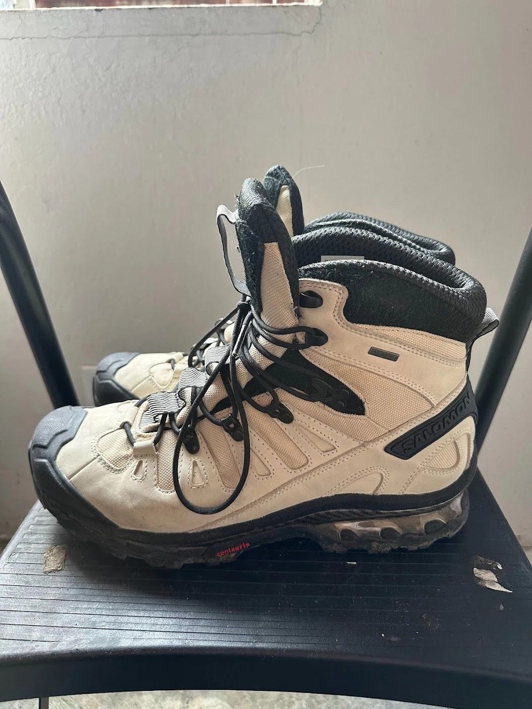 Salomon salomon advanced gortex boots in beige xt quest Size US 13 / EU 46 - 1 Thumbnail