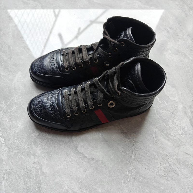 Gucci Gucci Color-Blocked High-Top Sneakers Size US 8.5 / EU 41-42 - 1 Thumbnail