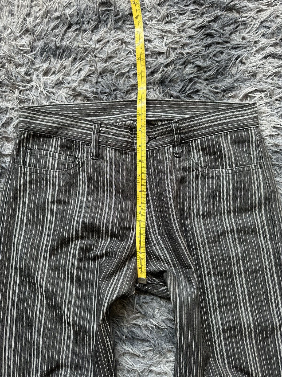 Share Spirit Homme 2000's Edge Rupert Wabash stripe denim flared jeans Size US 31 - 14 Thumbnail