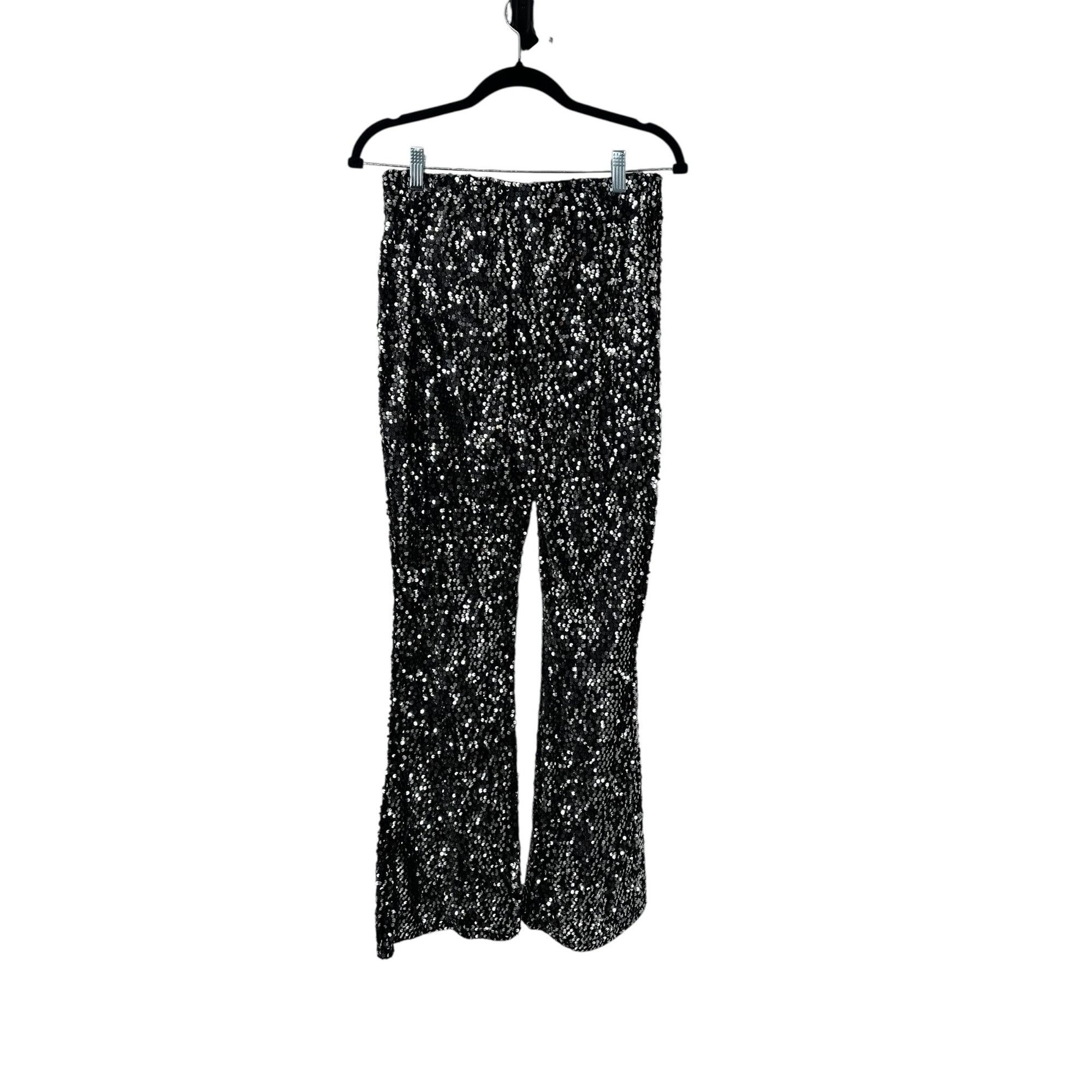 Other No Boundaries Pants - Black Sequin Flare - Size M Size 32" / US 10 / IT 46 - 2 Thumbnail