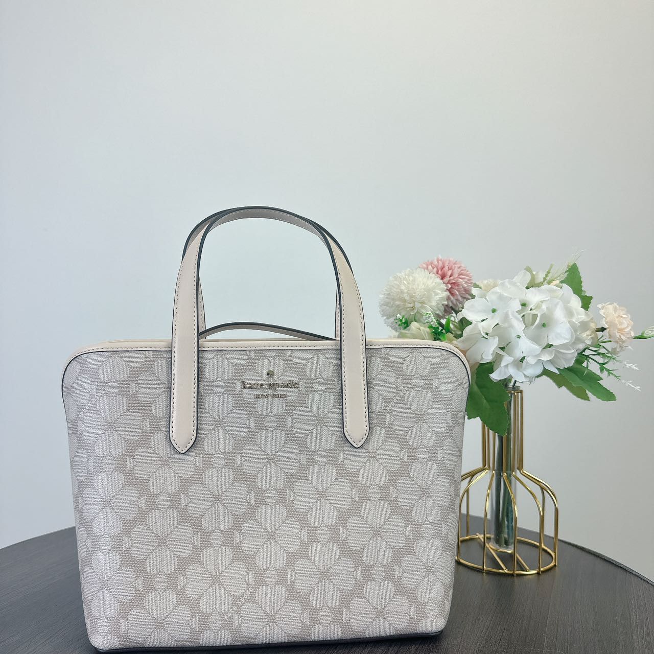 Kate Spade Kate Spade KH425 Spade Flower Mini Tote IN Dark Beige Multi Size ONE SIZE - 2 Thumbnail