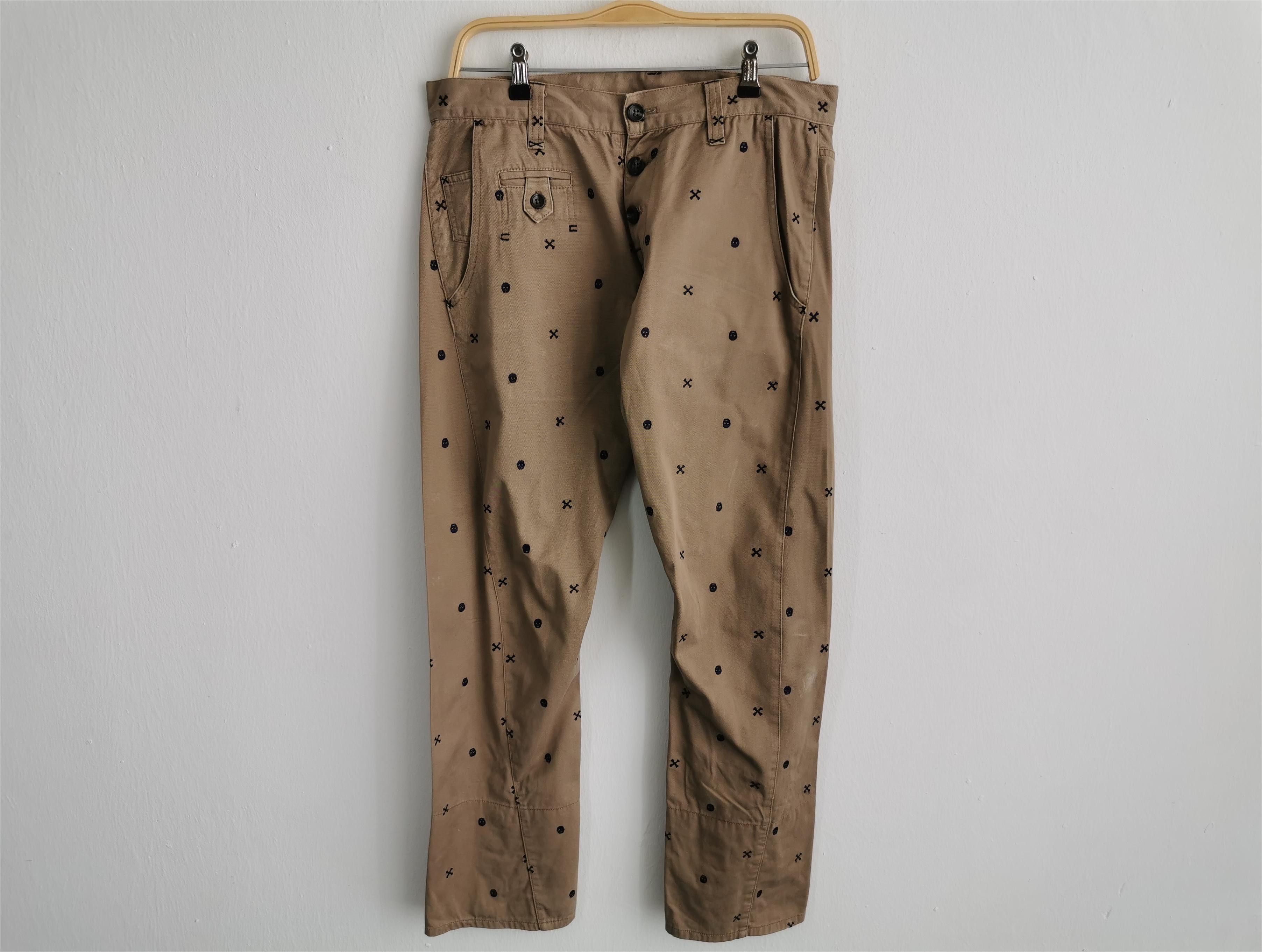 Vintage PPFM Monogram Trouser Pants Size L Waist 33 Size US 33 - 2 Thumbnail