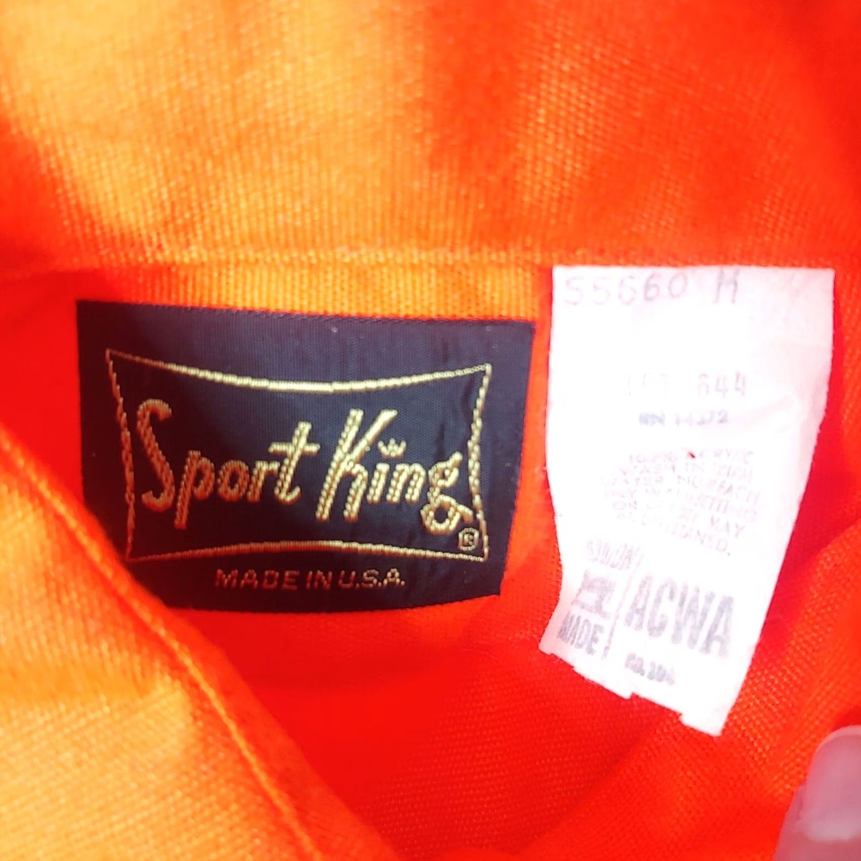 Vintage Vintage Sport King Hunting Shirt M Blaze Orange Safety Hunt Field Union Made - Hunter - Large Button-Up Size US M / EU 48-50 / 2 - 4 Thumbnail