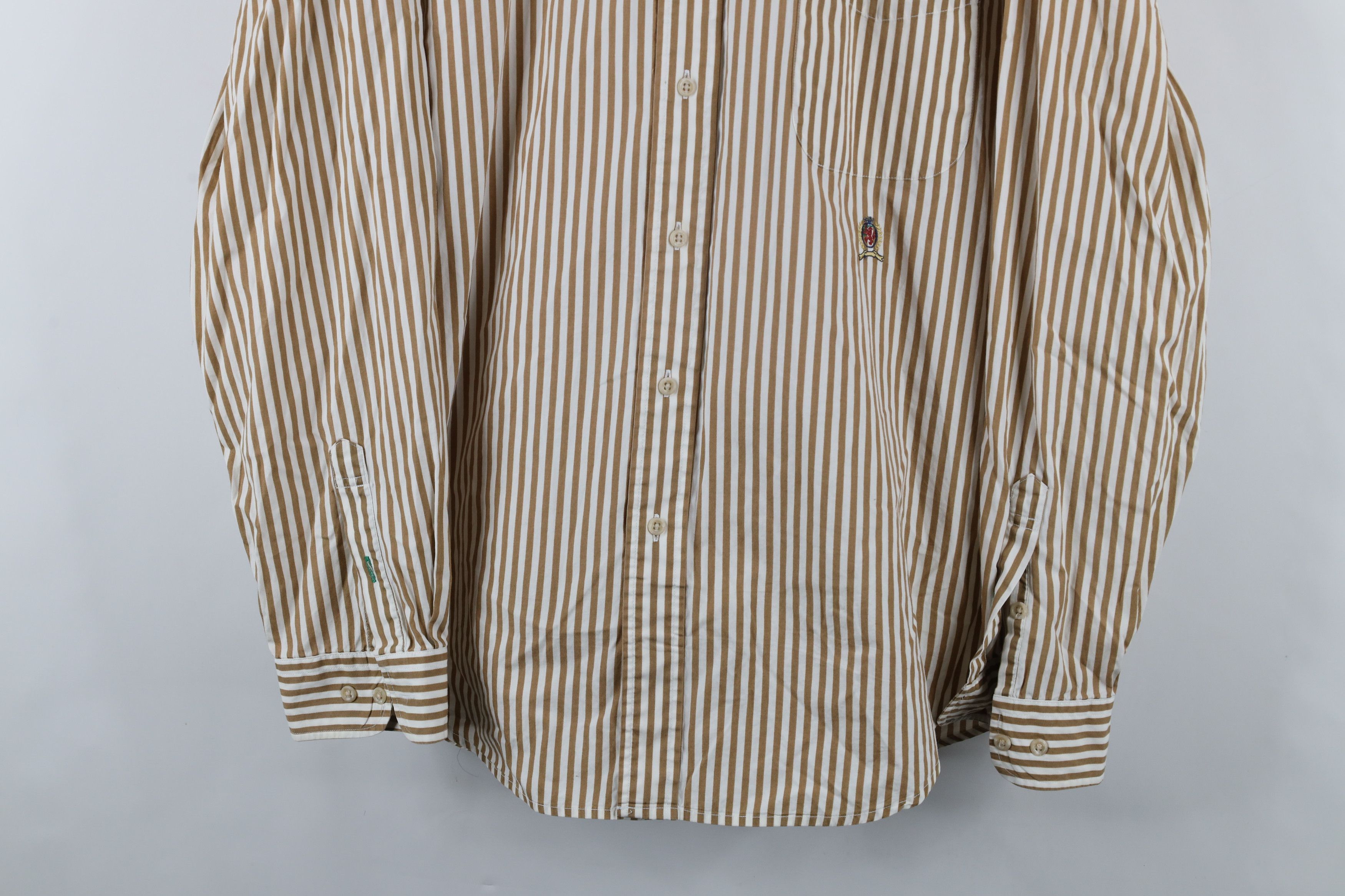 Tommy Hilfiger Vintage 90s Tommy Hilfiger Collared Button Down Shirt Cotton Size US XL / EU 56 / 4 - 3 Thumbnail