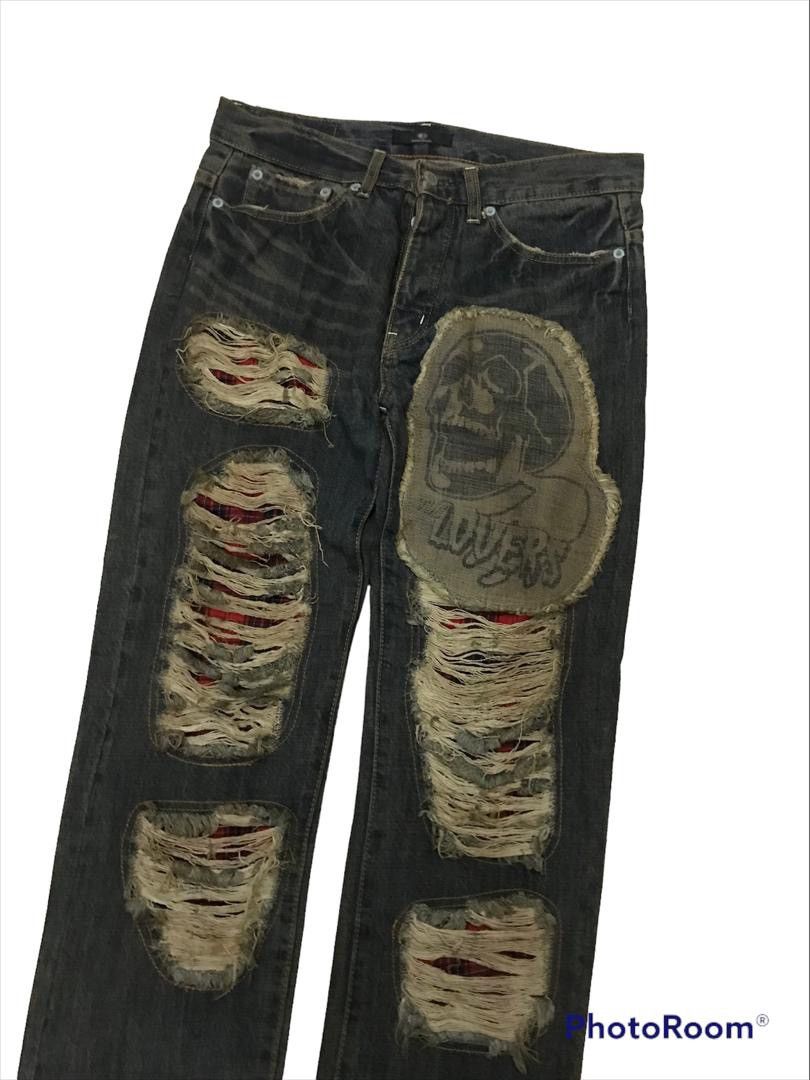 Hysteric Glamour 💥Japanese Fashion Designer Super Lover Rockers Denim Size US 31 - 4 Thumbnail