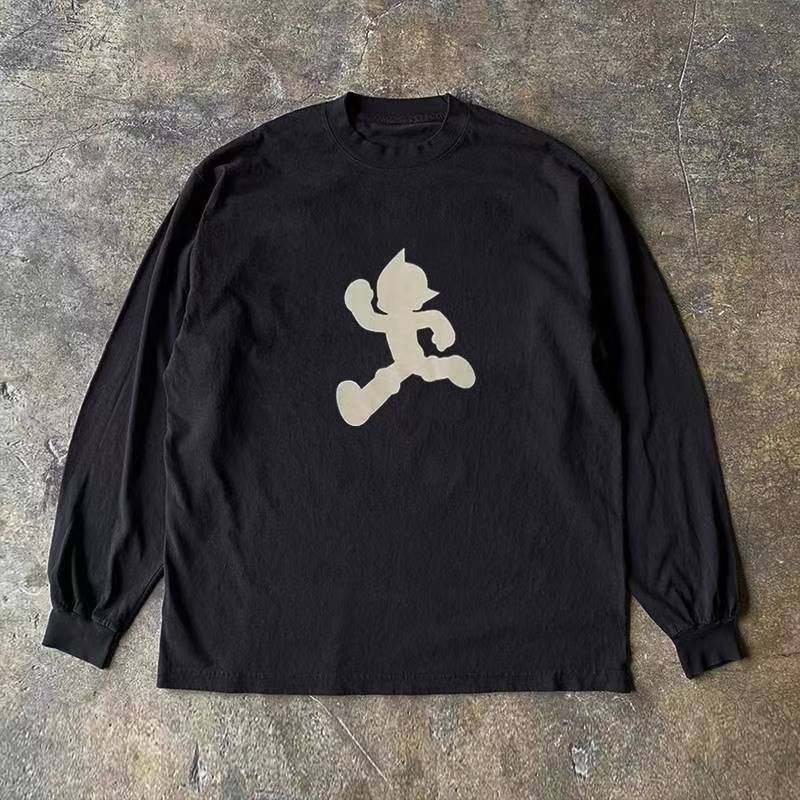 Japanese Brand Black retro cartoon Astro Boy print long-sleeved t-shirt Size US M / EU 48-50 / 2 - 1 Thumbnail