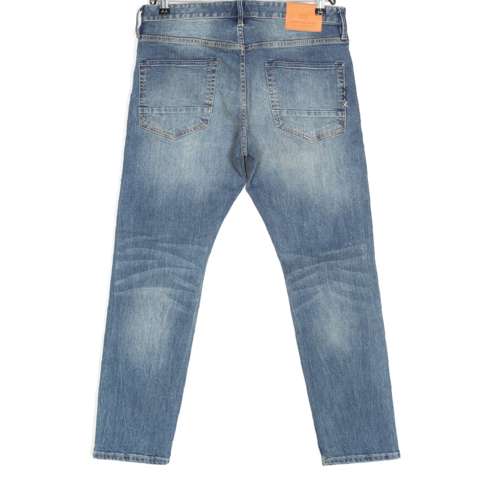Scotch & Soda SCOTCH & SODA RALSTON Jeans Men Slim Tapered Stretch W32 L30 5-Pocket Blue DZ7547 Size US 32 / EU 48 - 3 Thumbnail