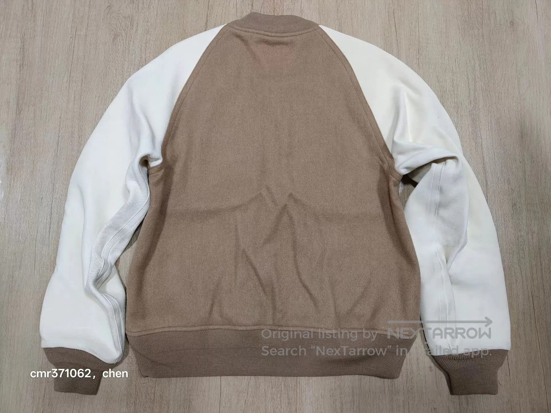 Visvim Brown and White Zip-Front Bomber Jacket. Size US M / EU 48-50 / 2 - 7 Thumbnail