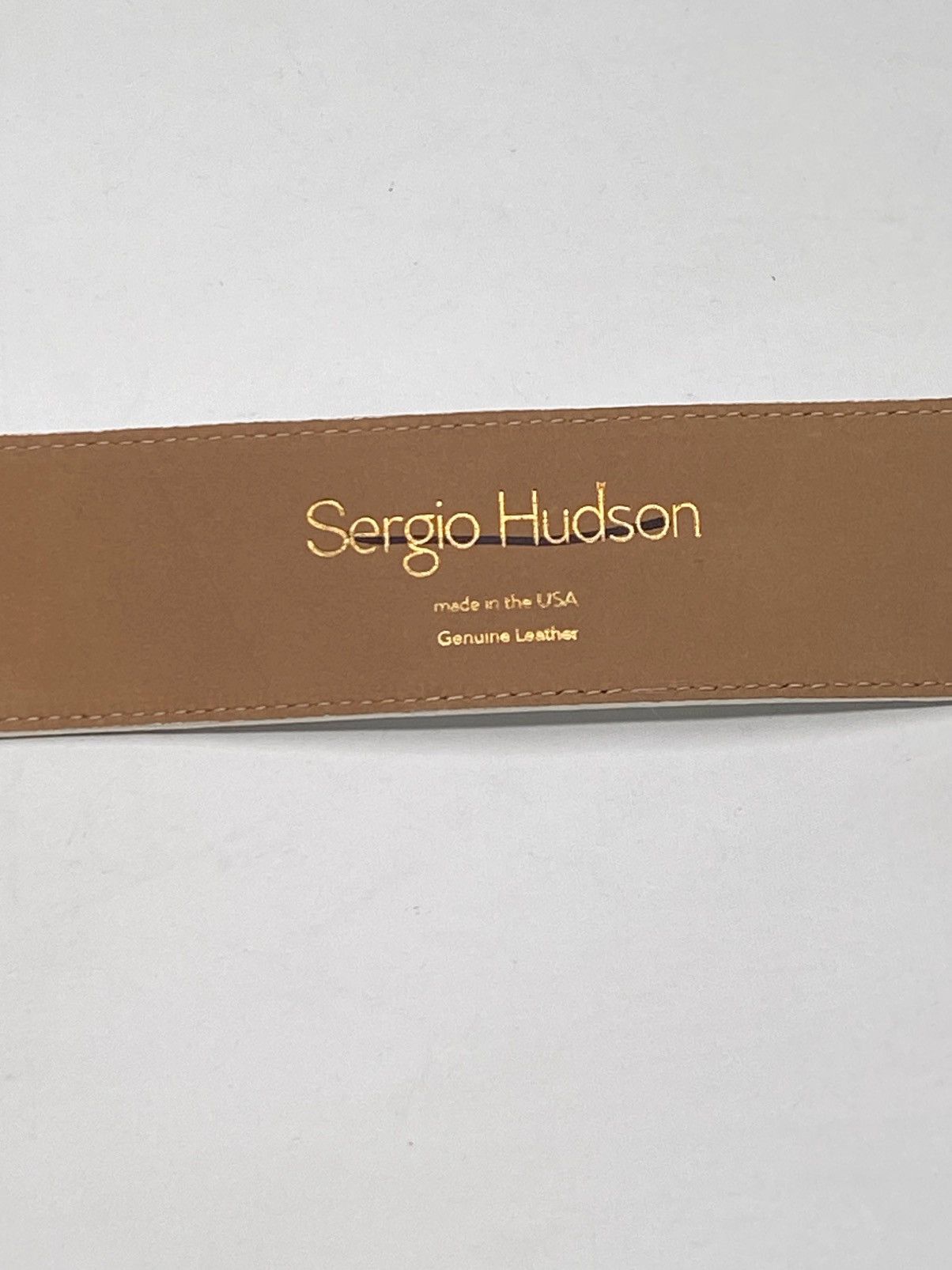 Other Sergio Hudson Square Buckle Wide Leather Belt size 12 Size ONE SIZE - 7 Thumbnail