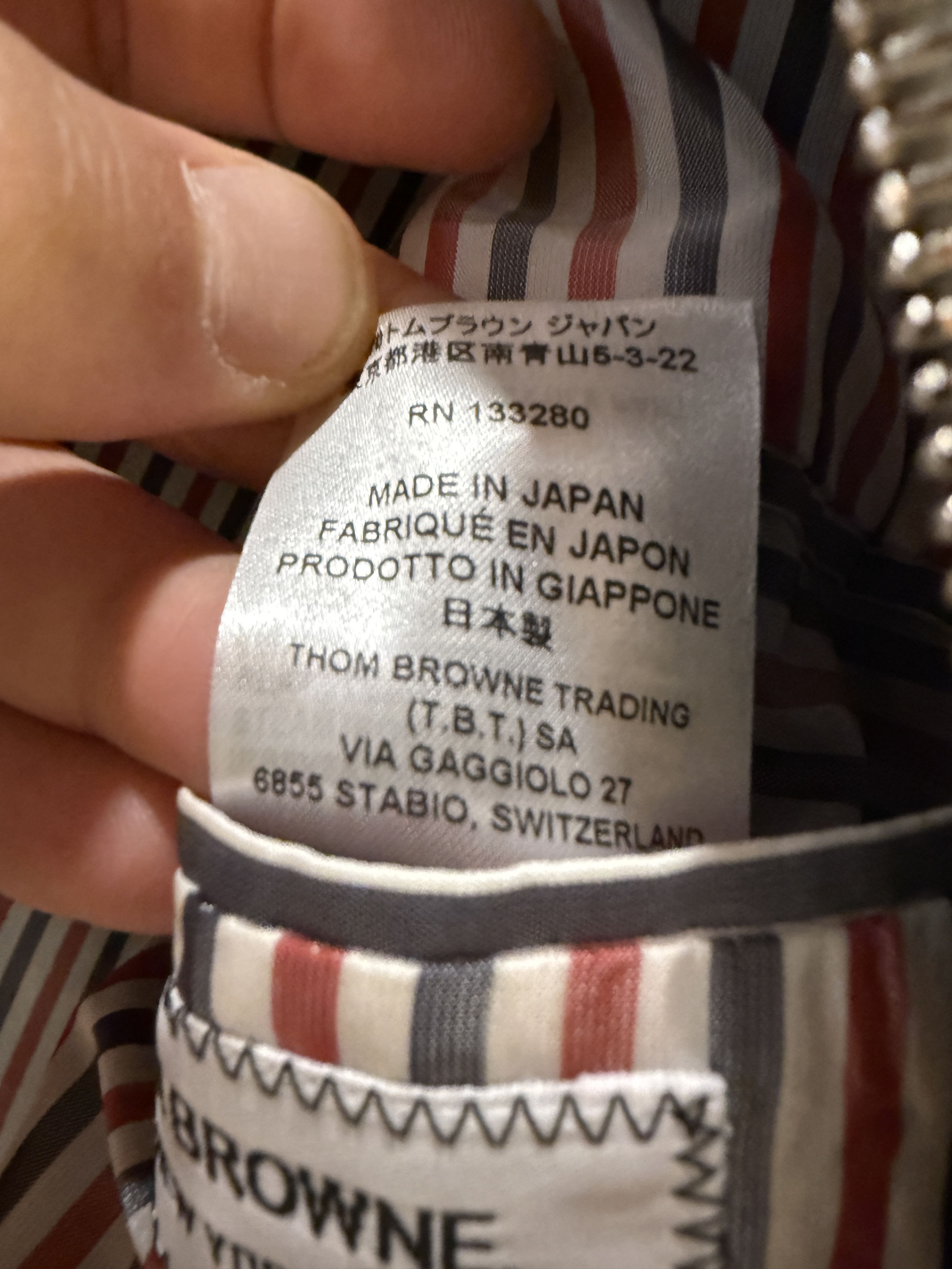 Thom Browne Thom Browne Grey Bomber Jacket Size 2/M Size US M / EU 48-50 / 2 - 11 Thumbnail