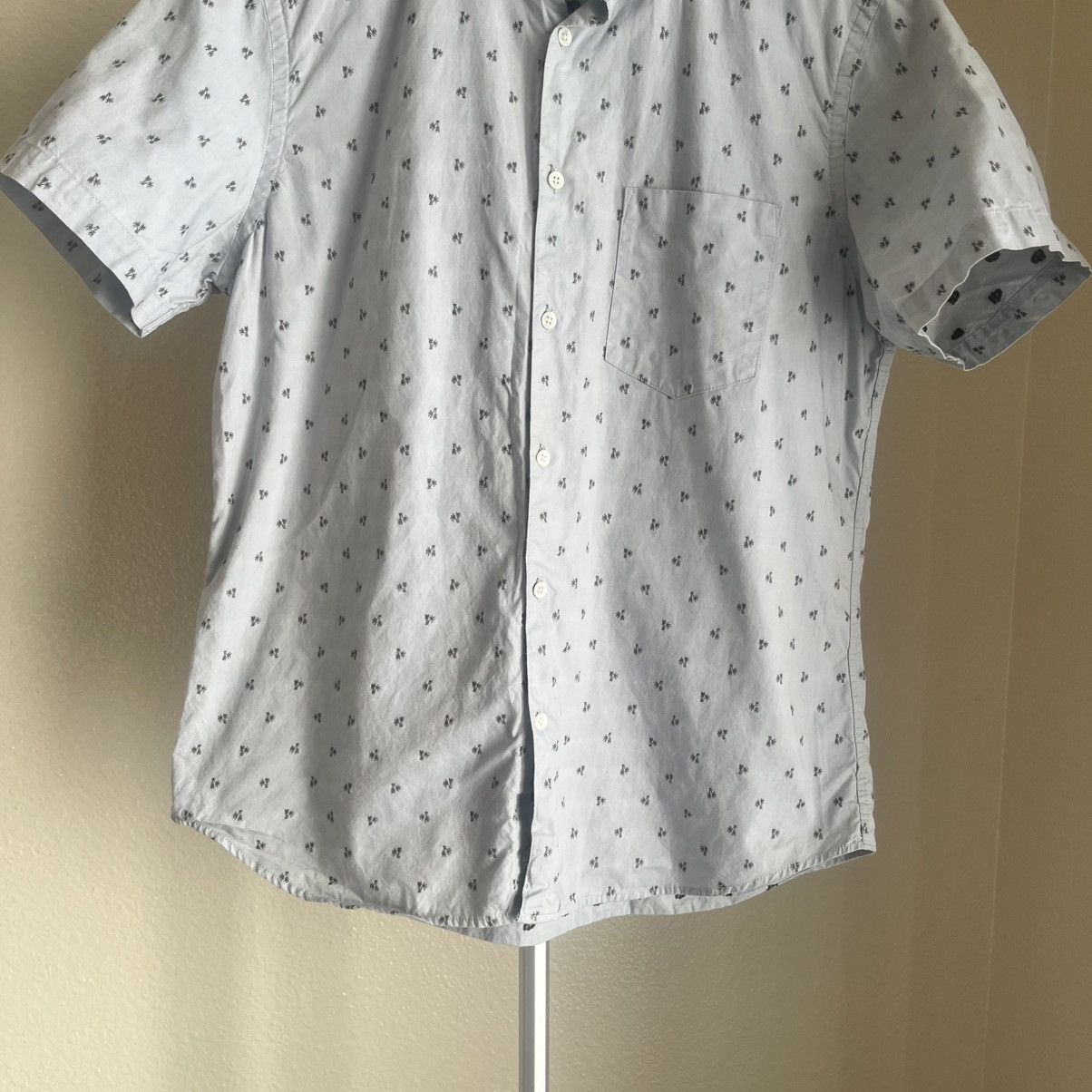 Steven Alan Steven Alan Short Sleeve Button Front Shirt Palm Tree Size L Size US L / EU 52-54 / 3 - 4 Thumbnail