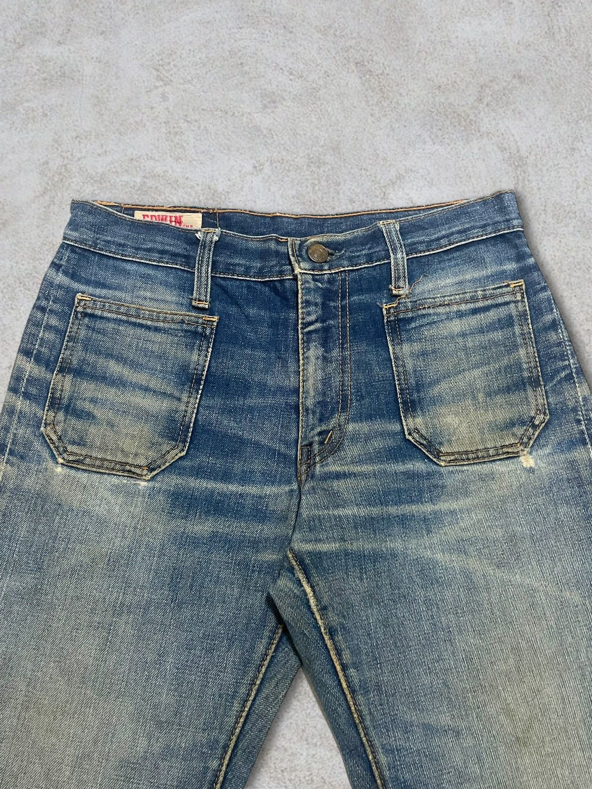 Edwin Rare Vintage 70s Edwin Talon Zip Bottom Bell Flare Bush Jean Size 30" / US 8 / IT 44 - 5 Thumbnail