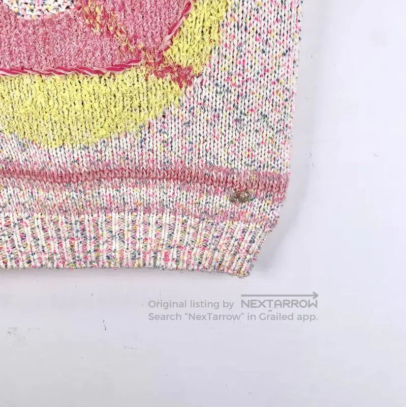 Chanel Chanel Pink Cotton Sweater with Heart Design . Size XS / US 0-2 / IT 36-38 - 5 Thumbnail