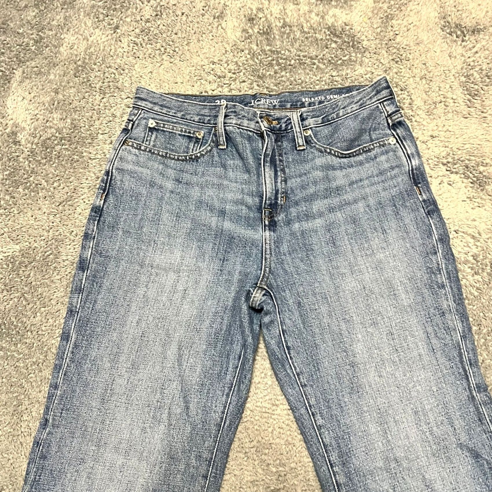 J.Crew J.Crew Jeans Womens 28 High Rise Relaxed Demi Bootcut Flayed Hem 2024 Blue Size 28 Regular Womens Boys Girls Mens Womens Mode Size 28" / US 6 / IT 42 - 3 Thumbnail