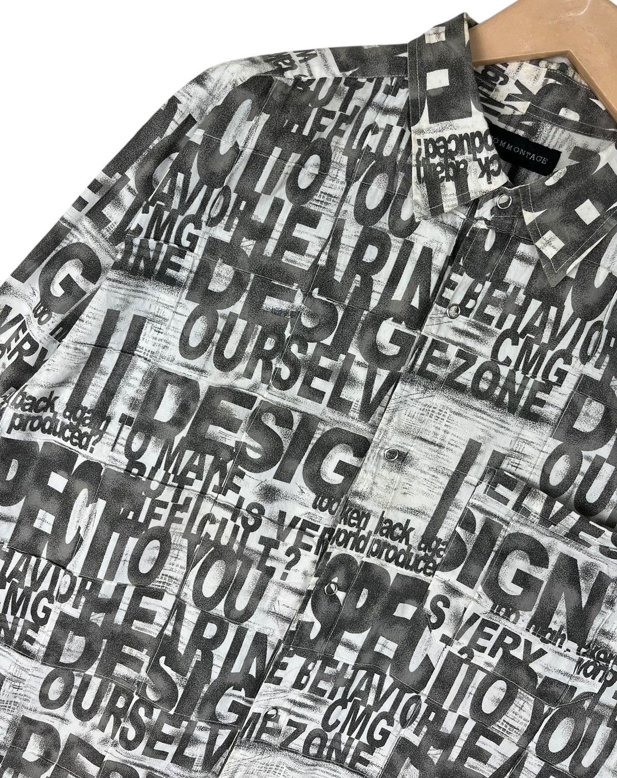 Hysteric Glamour × Japanese Brand Japanese Brand Commontage Poem Alloverprint Button Up Size US L / EU 52-54 / 3 - 7 Thumbnail
