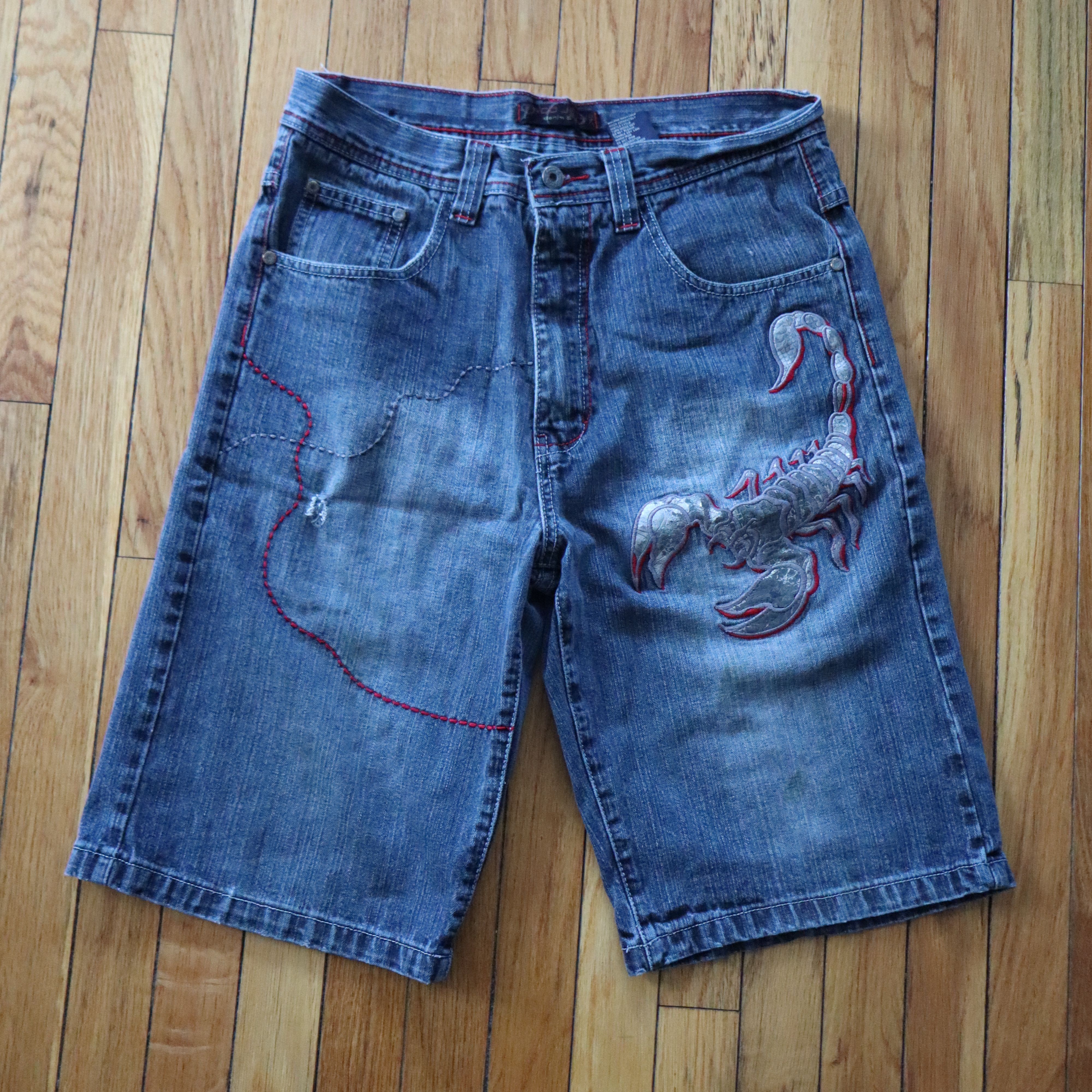 Vintage 90’s Paco Jeans Denim Scorpion Shorts Jorts