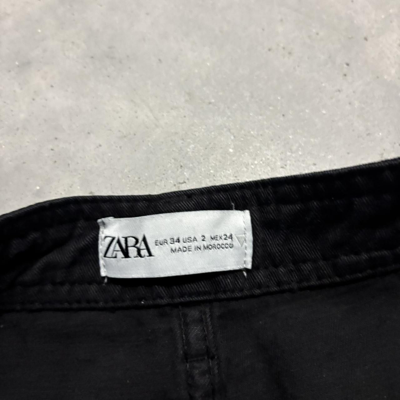 Japanese Brand × Vintage Crazy Vintage Y2K/2000s Black Streetwear Cargo Pants! Size US 26 / EU 42 - 7 Thumbnail