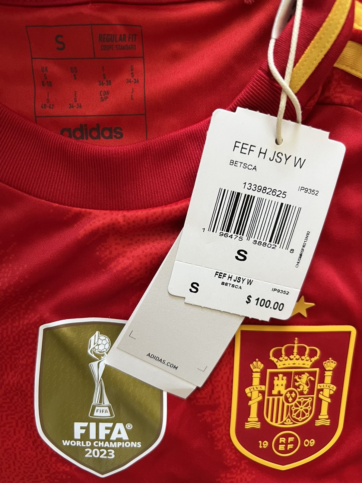 Adidas Adidas Spain España National Team 2024 Women Home Jersey Size S / US 4 / IT 40 - 7 Thumbnail