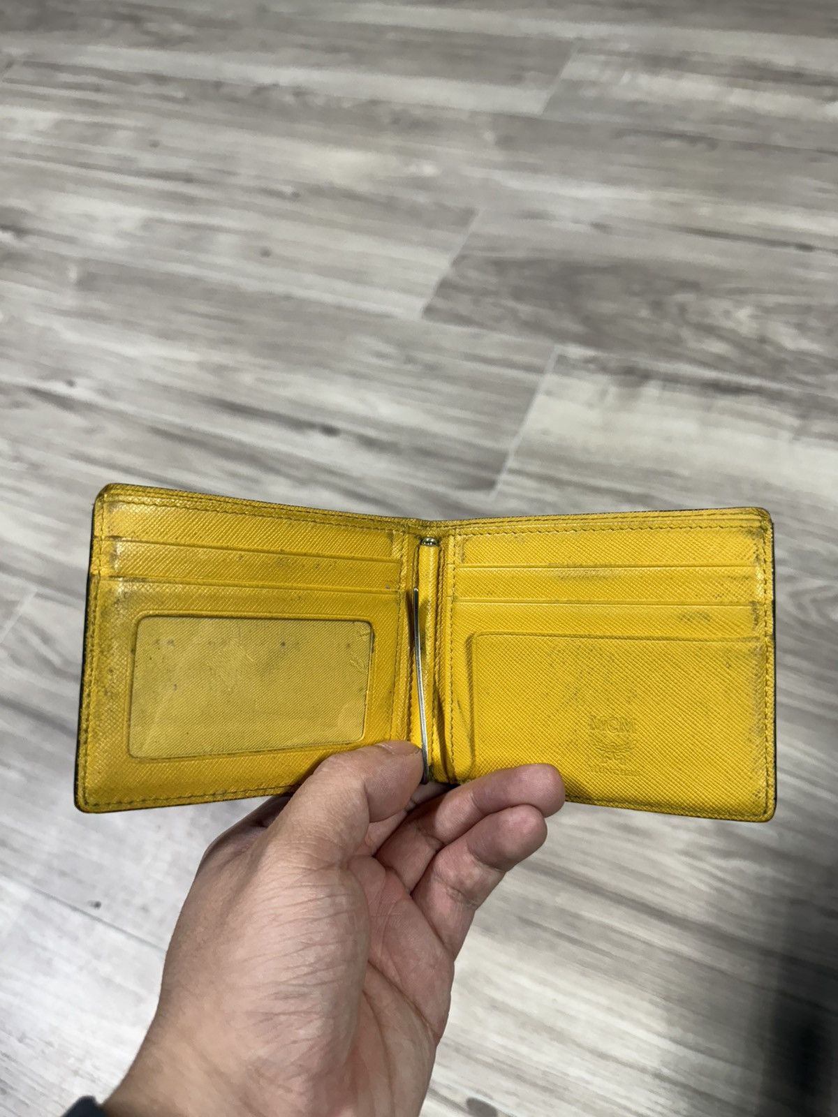 Mcm Monogram Leather Bifold Men’s Wallet Preowned
