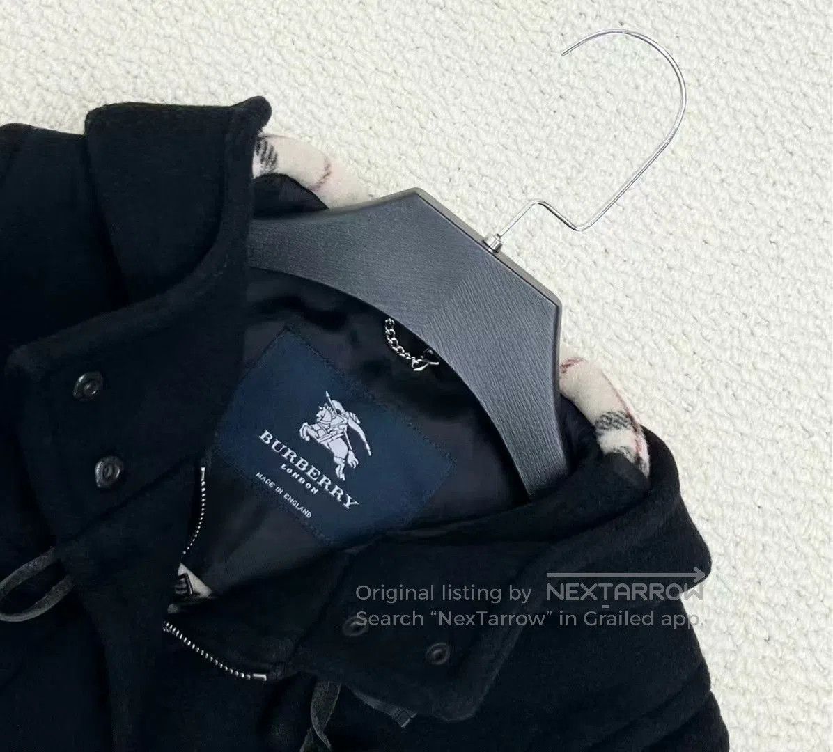 Burberry burberry black duffle coat with hood. Size US L / EU 52-54 / 3 - 3 Thumbnail