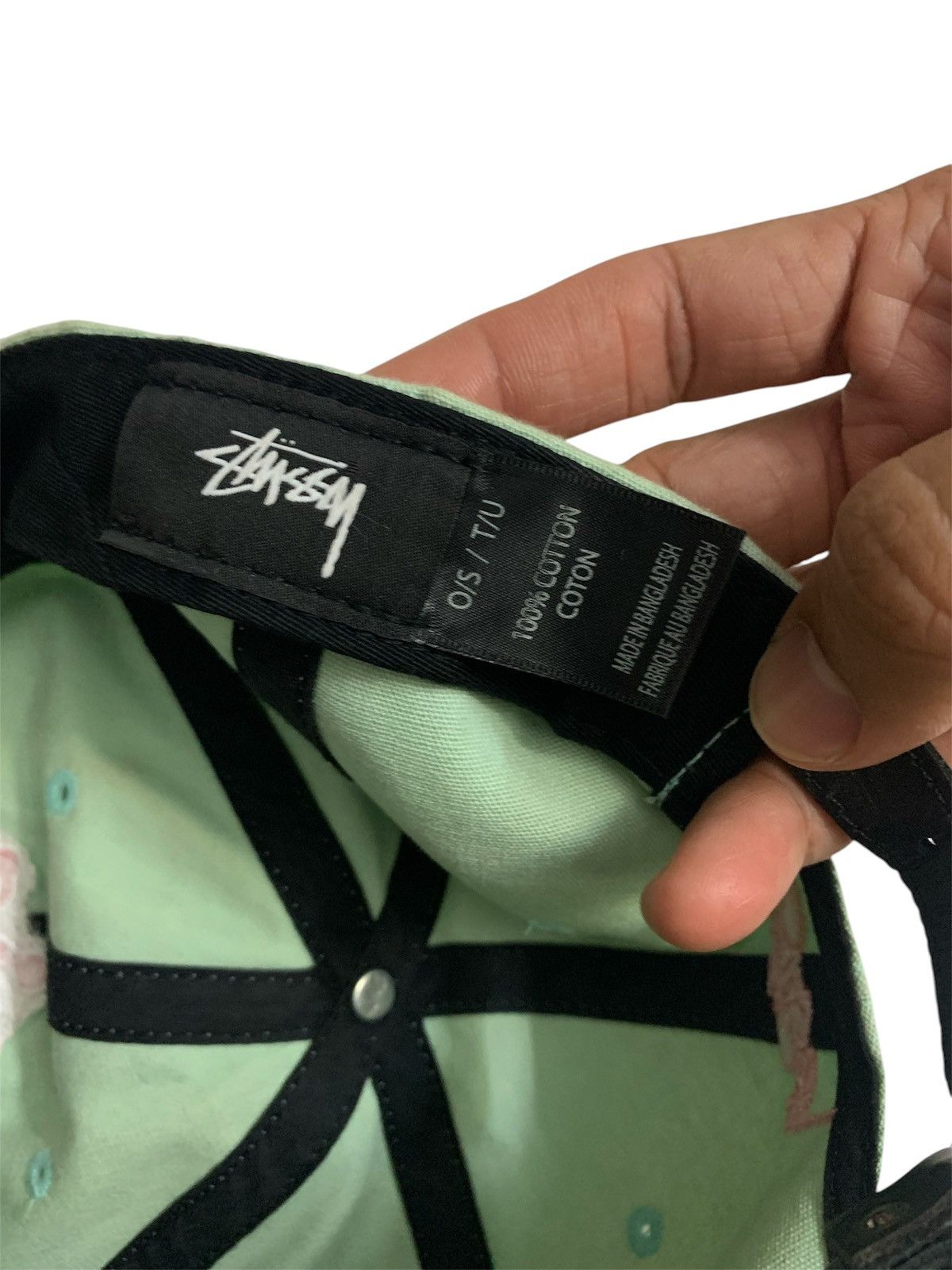Rick Owens × Stussy Stussy Crown Low Pro Cap Turquoise Dad Hat Skate Style Size ONE SIZE - 7 Thumbnail