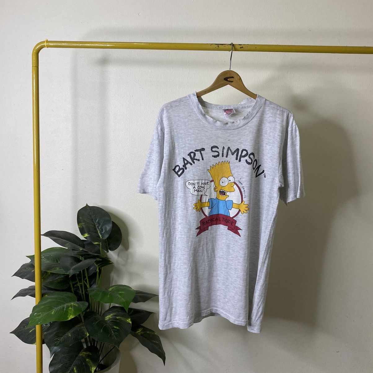 The Simpsons Vintage 1990s The Simpsons Distressed T Shirt Size US M / EU 48-50 / 2 - 1 Thumbnail