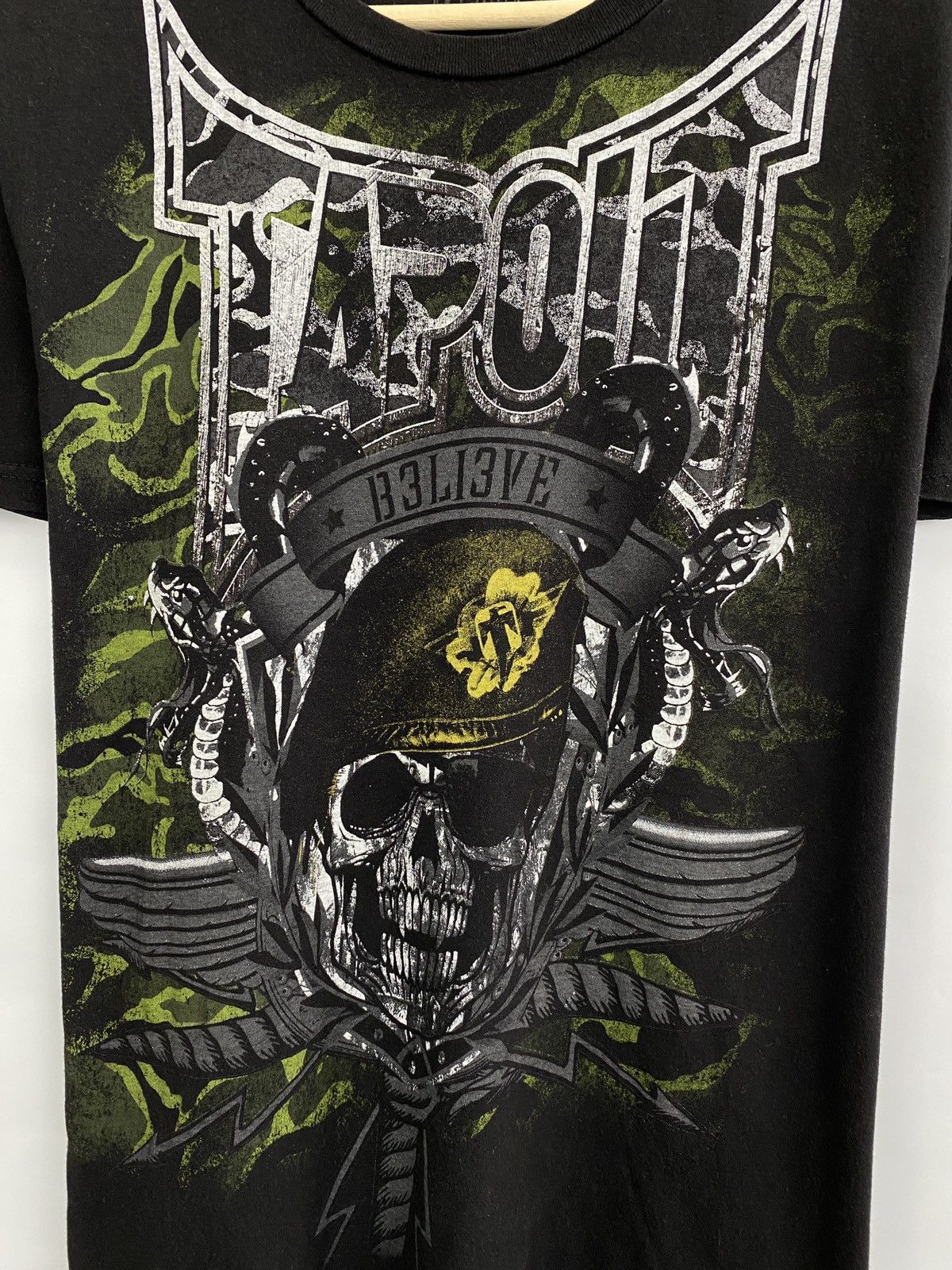 Affliction × Ed Hardy × Tapout 💀 Rare Tapout Skull Military Army Y2K Affliction Style Rare Size US L / EU 52-54 / 3 - 4 Thumbnail