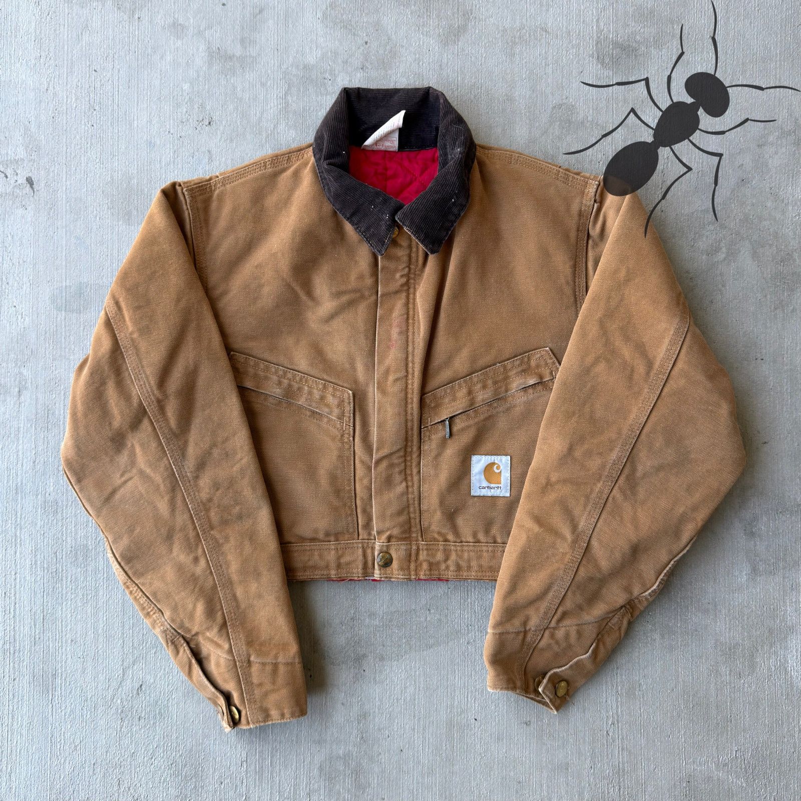 Carhartt × Vintage Carhartt Brown cropped Detroit style work wear jacket Size US S / EU 44-46 / 1 - 1 Thumbnail