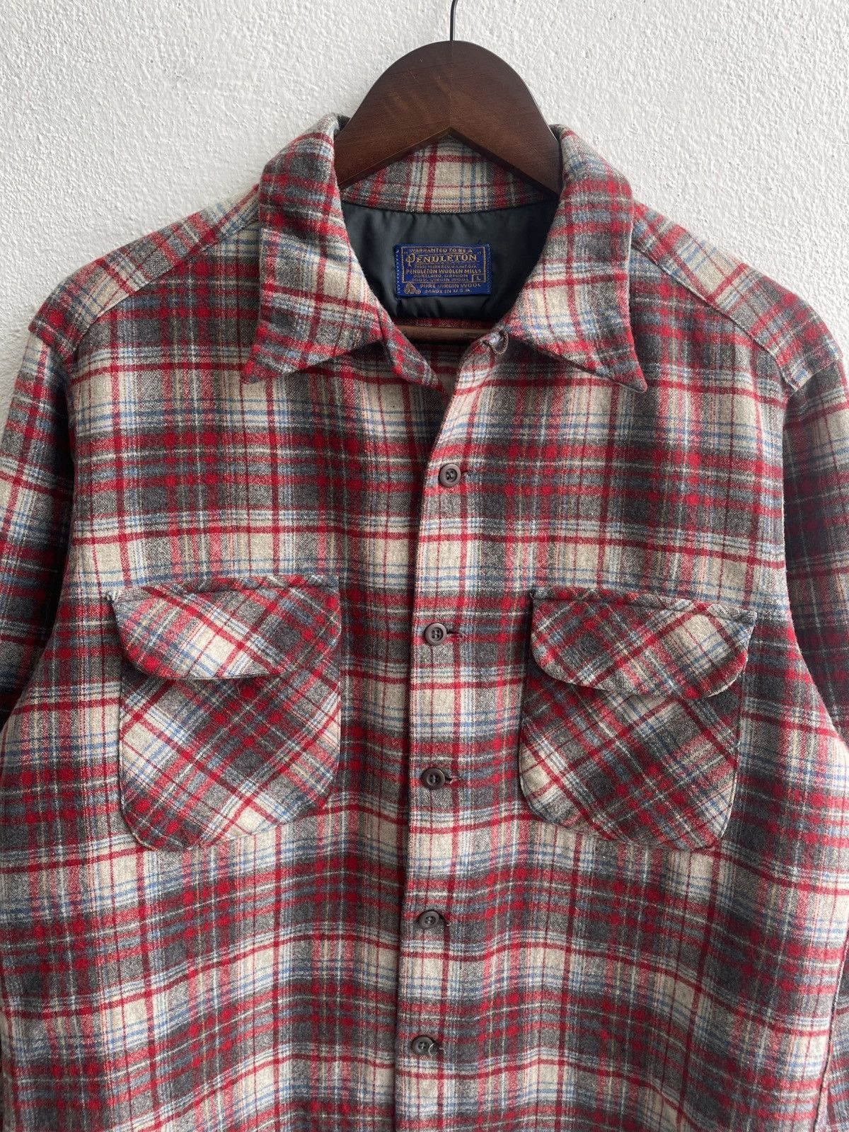 Pendleton Vintage 60's Pendleton Shadow Plaid Button Up Longsleeve Size US L / EU 52-54 / 3 - 2 Thumbnail
