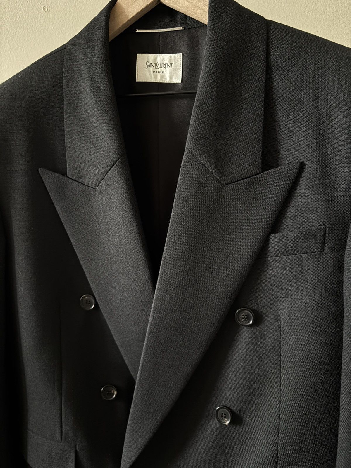 Saint Laurent Paris Double Breasted Blazer Size 42R - 4 Thumbnail