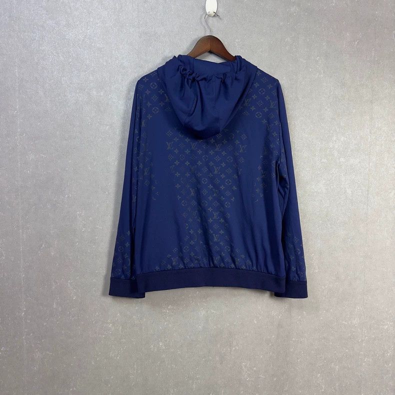 Louis Vuitton Louis Vuitton Full-print hooded zip-up fitted long-sleeve Size US L / EU 52-54 / 3 - 2 Thumbnail