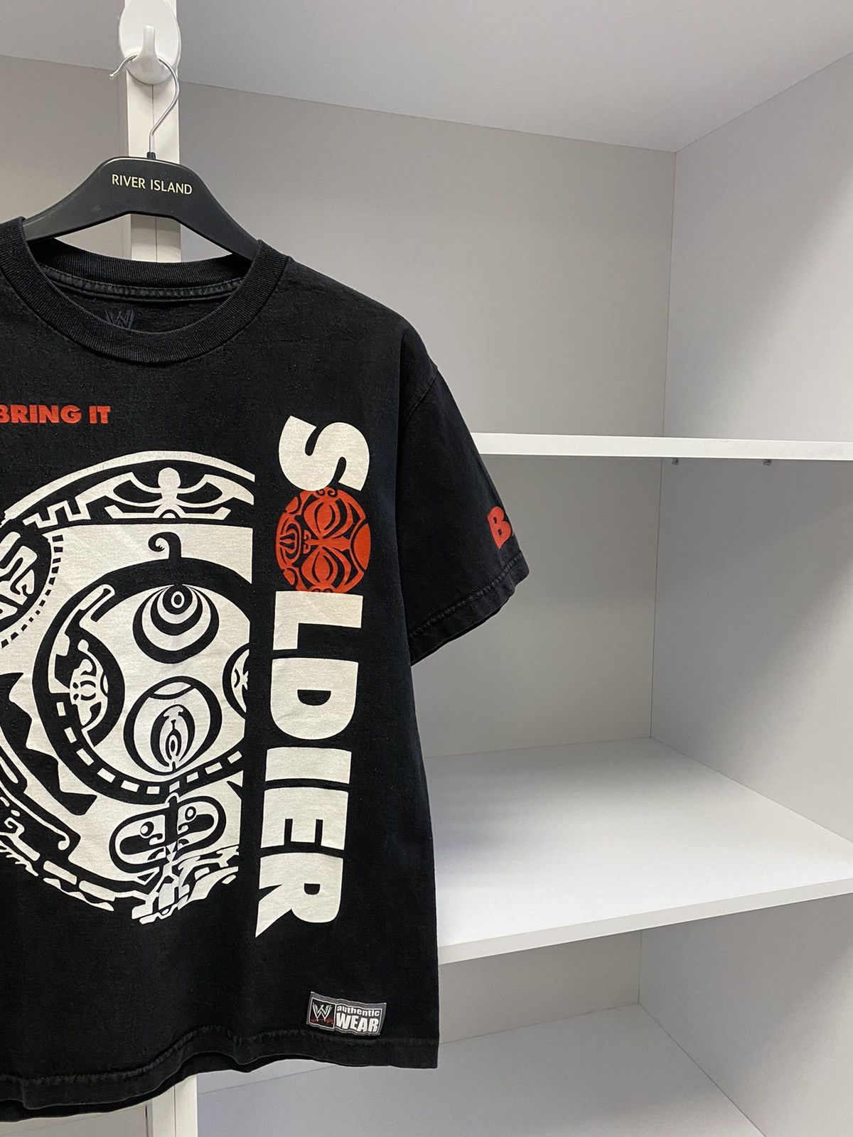 Vintage × WWE The Rock Mens Shirt WWE Authentic Team Bring It Soldier Size US M / EU 48-50 / 2 - 6 Thumbnail