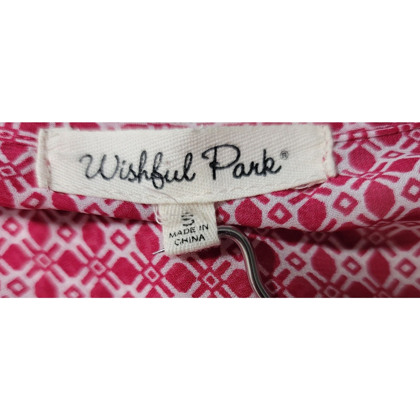 Other Wishful Park Red White Geo Print Sheer Top Small Lightweight Size S / US 4 / IT 40 - 3 Thumbnail