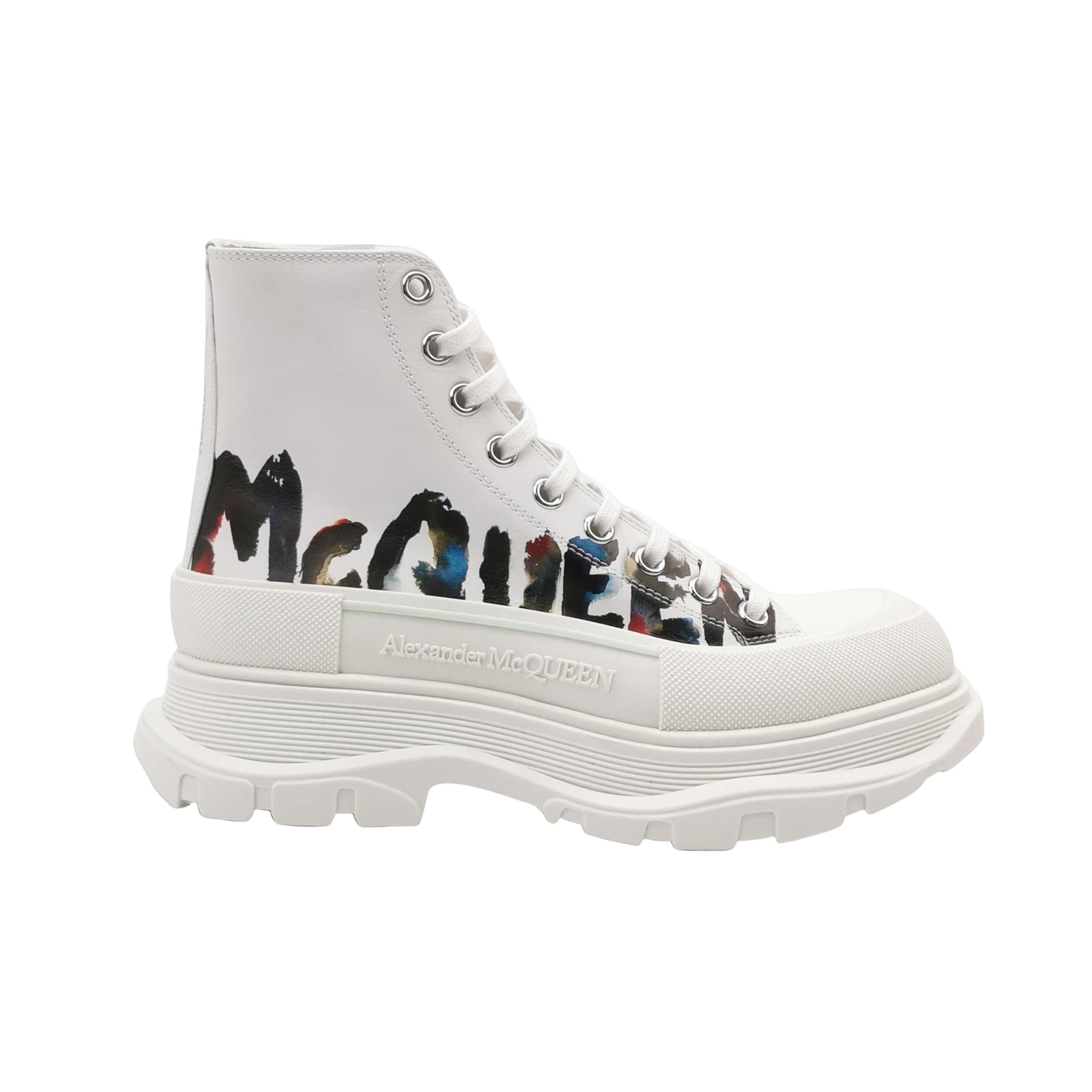 Alexander McQueen Alexander McQueen Tread Slick Hi-Top Sneakers 40 Size US 7 / EU 40 - 1 Thumbnail