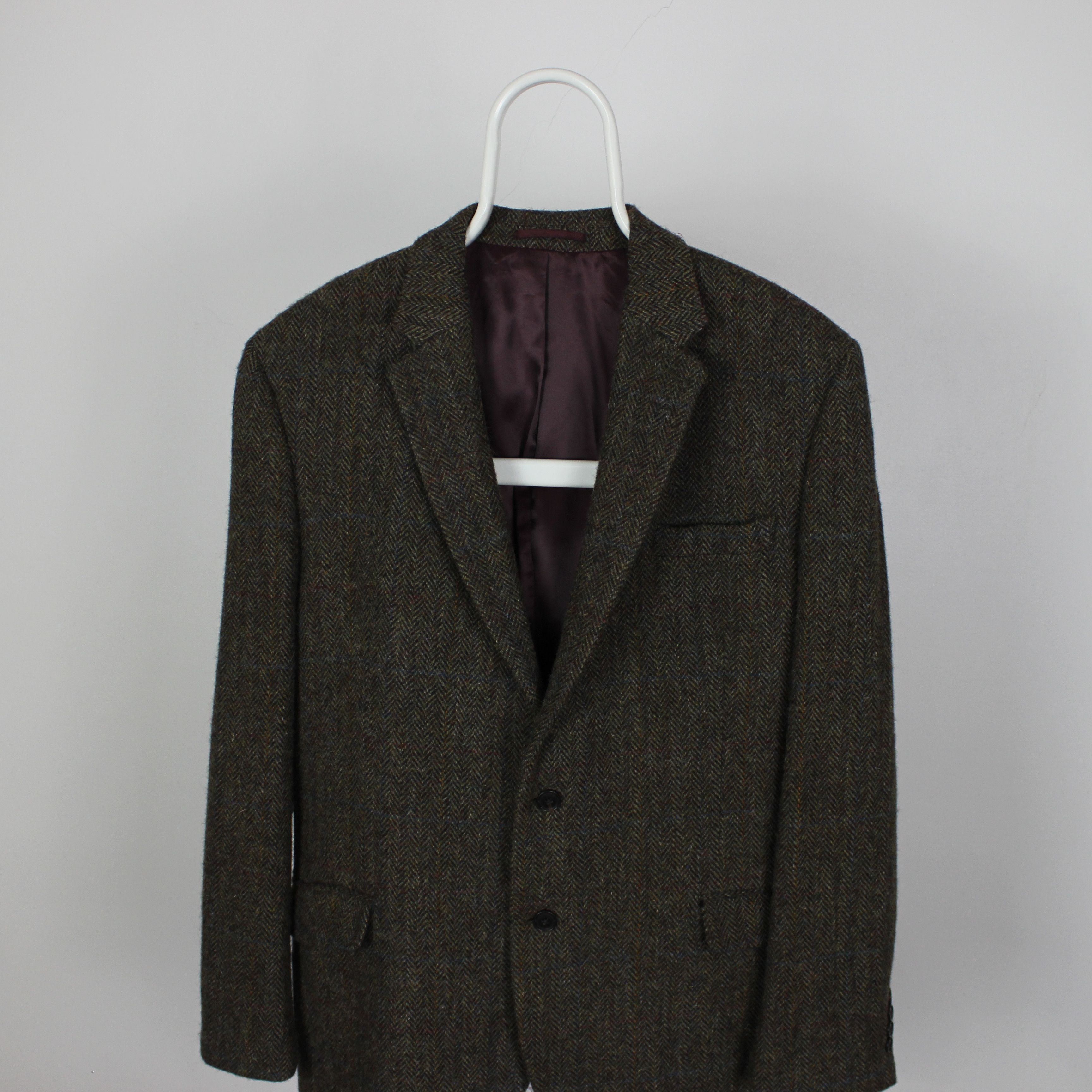 Harris Tweed Harris Tweed blazer men wool M L green olive Size 48R - 4 Thumbnail