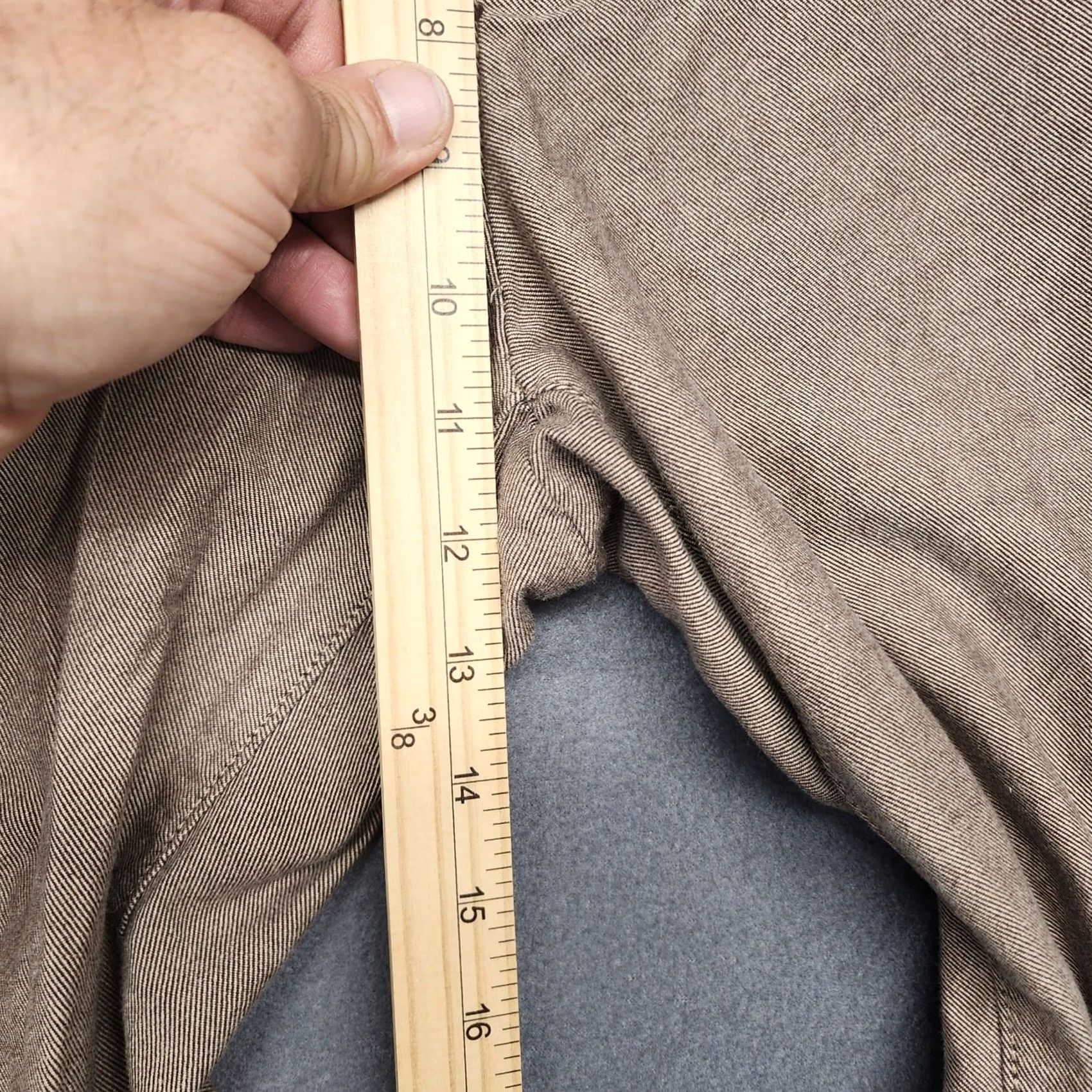 Banana Republic Banana Republic Kentfield Pant Men 34x30 Tan Cotton Twill Chino Trouser Slacks Tagged 35x32 Size US 34 / EU 50 - 6 Thumbnail