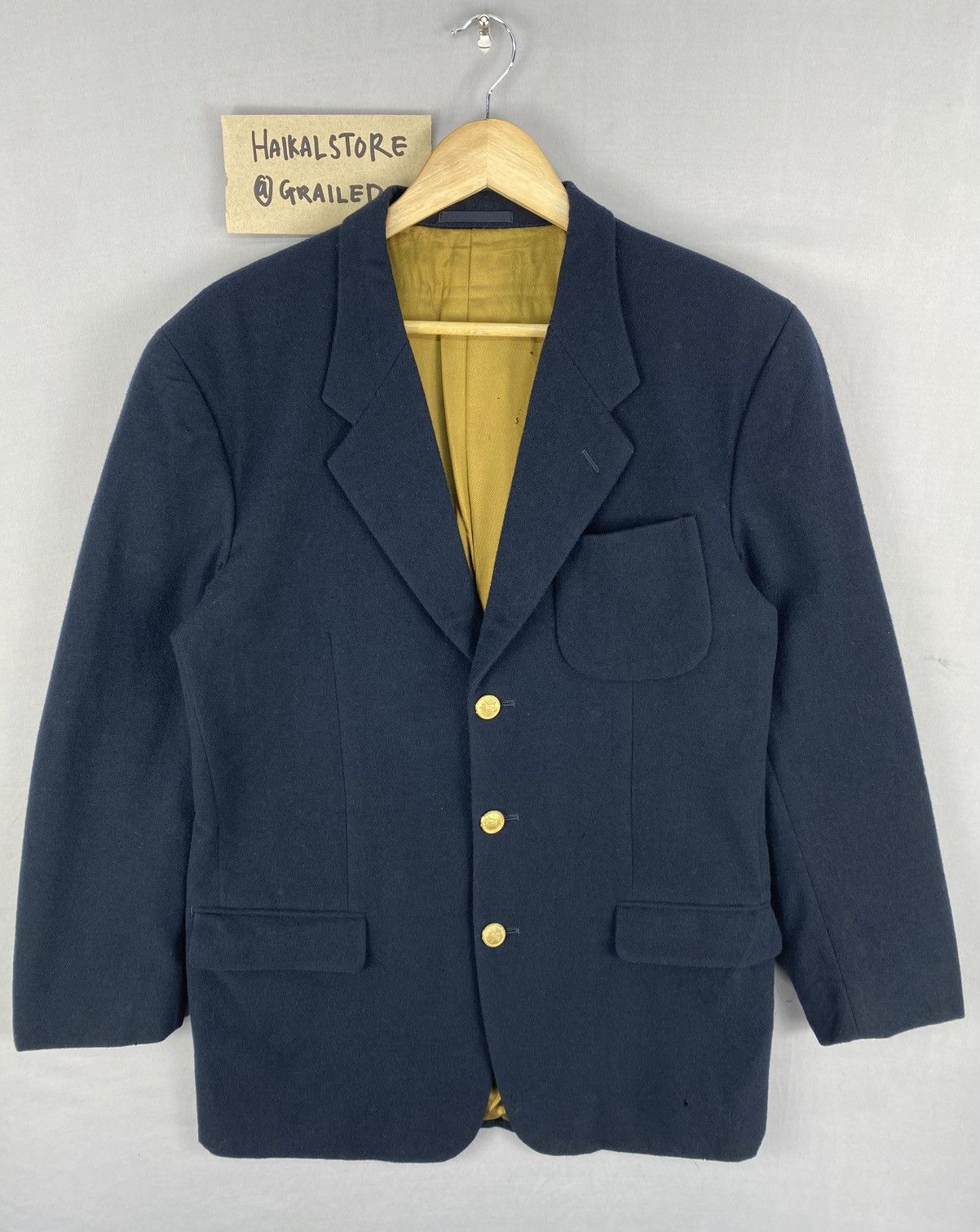 Japanese Brand Vintage Yohji Yamamoto Wool Coat Jacket Size US M / EU 48-50 / 2 - 1 Thumbnail